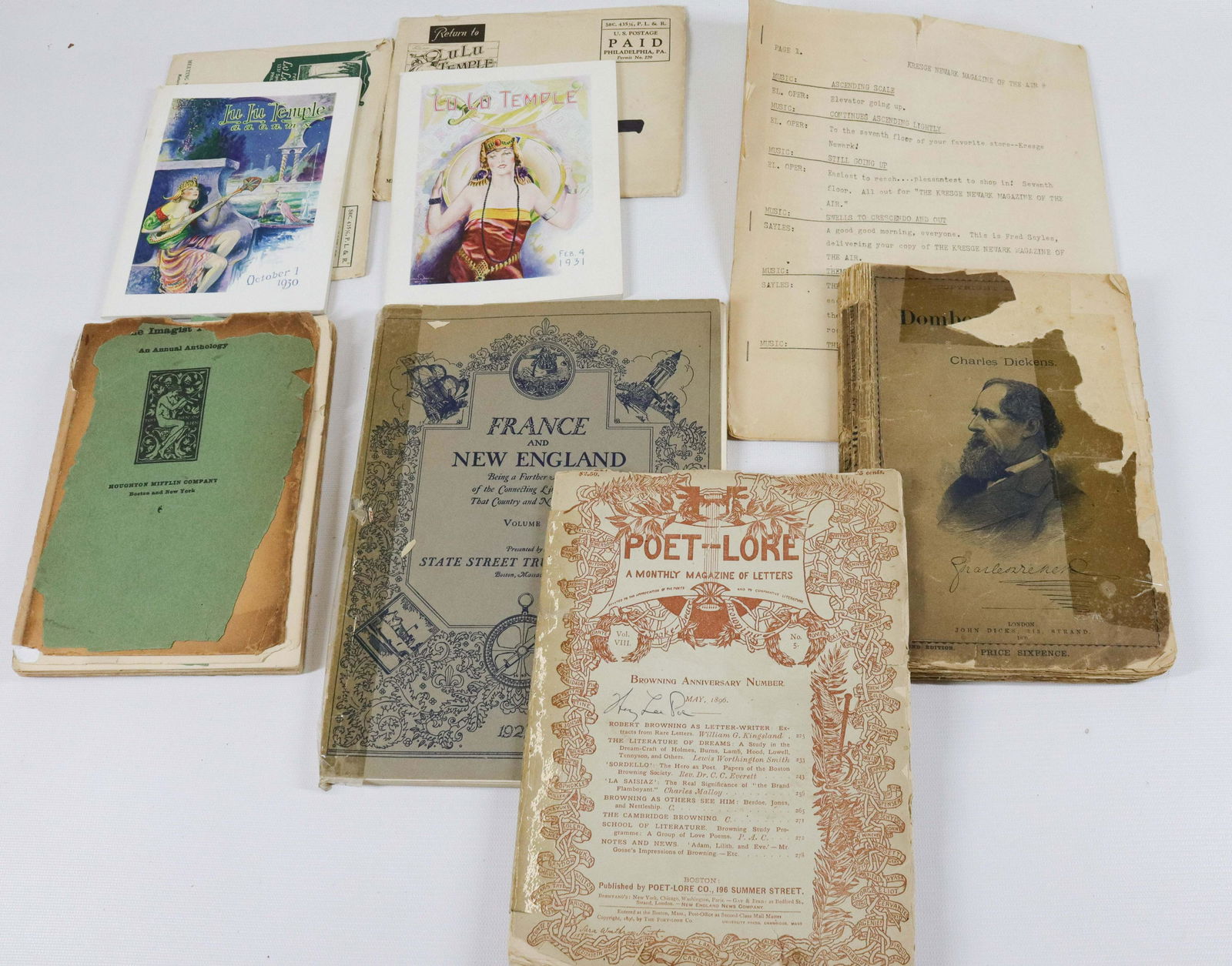 GROUP LOT OF BOOKS AND PAPER GOODS (1 of 1)