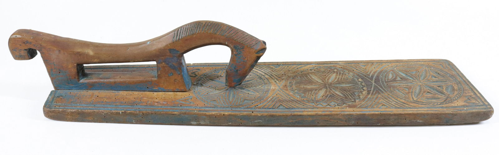 EARLY WOODEN MANGLE BOARD (1 of 3)