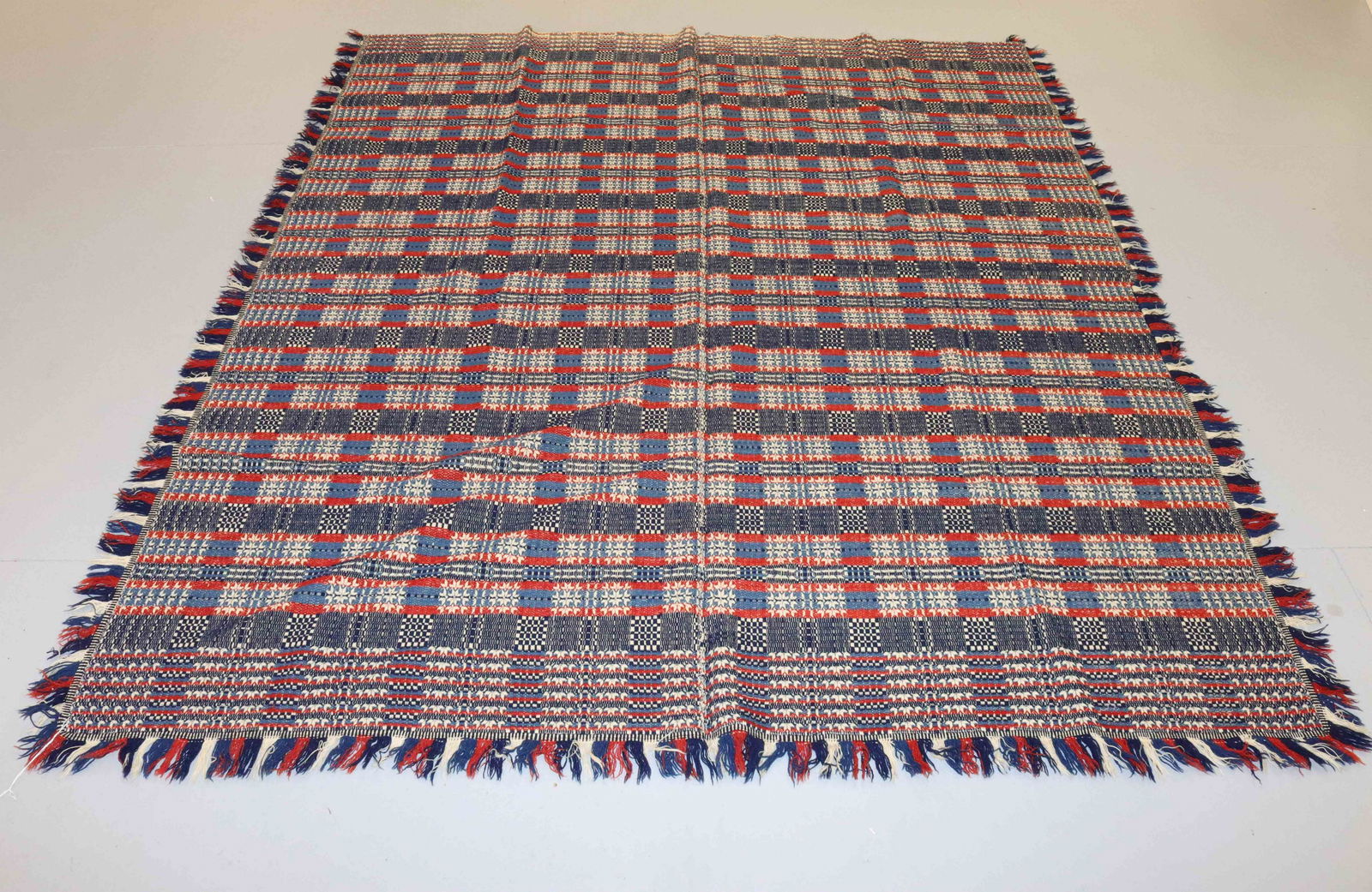 19TH C. SUMMER/WINTER COVERLET (1 of 3)