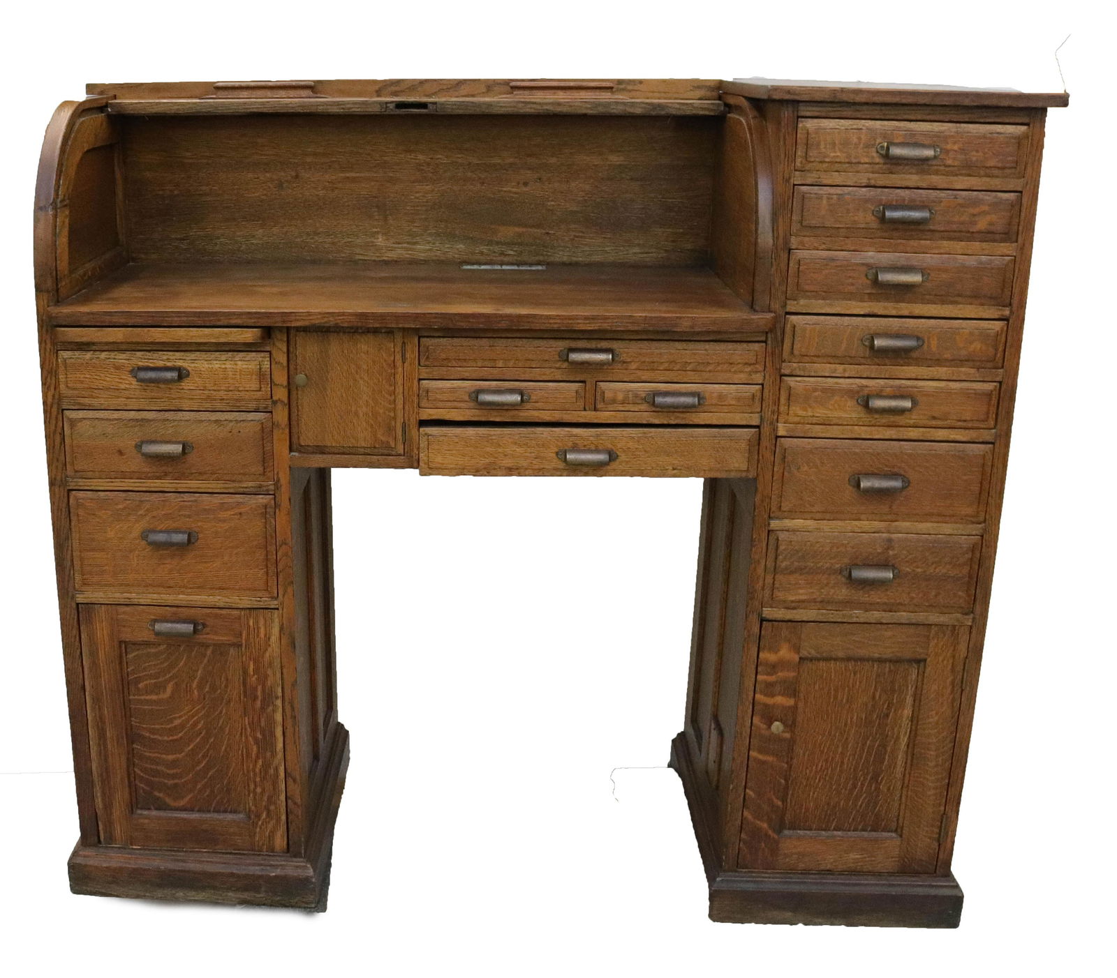 OAK PANELED JEWELER'S DESK (1 of 8)