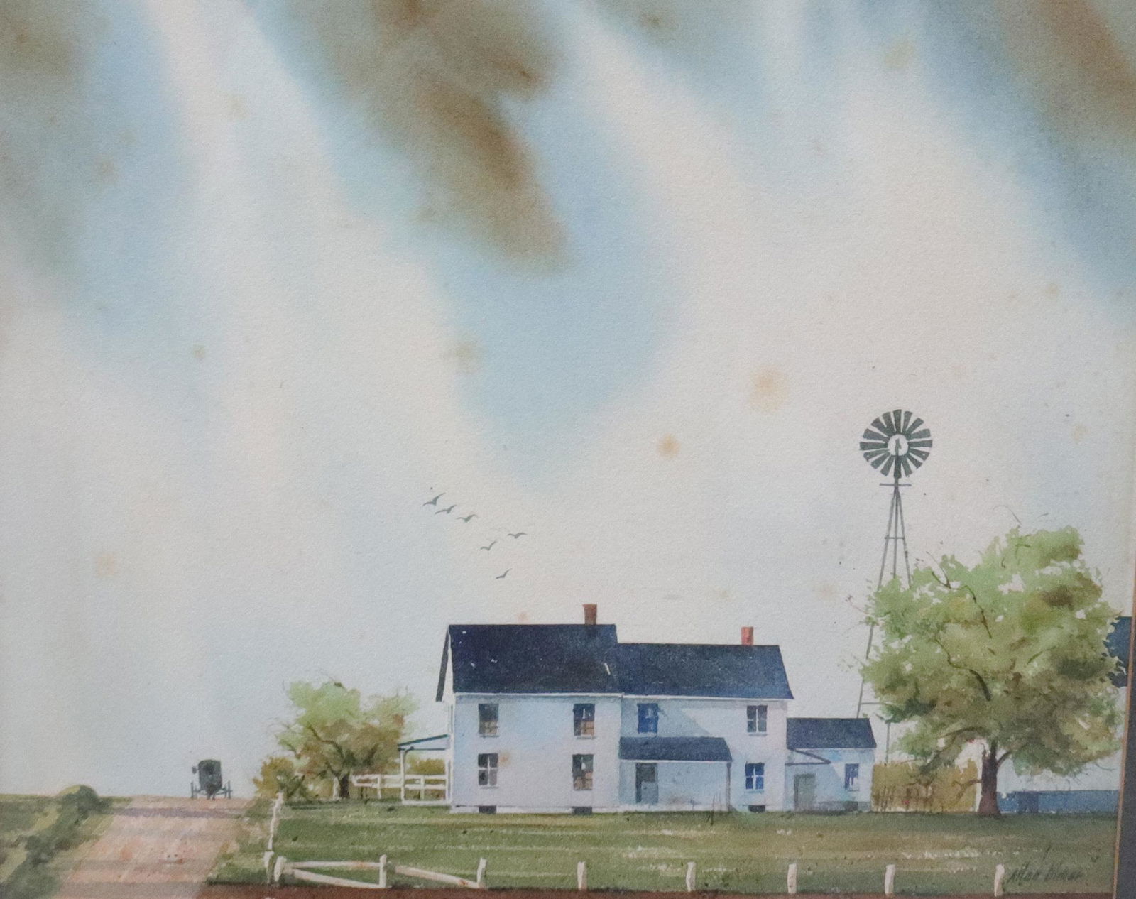 ALLEN ULMER WATERCOLOR ON PAPER (1 of 4)