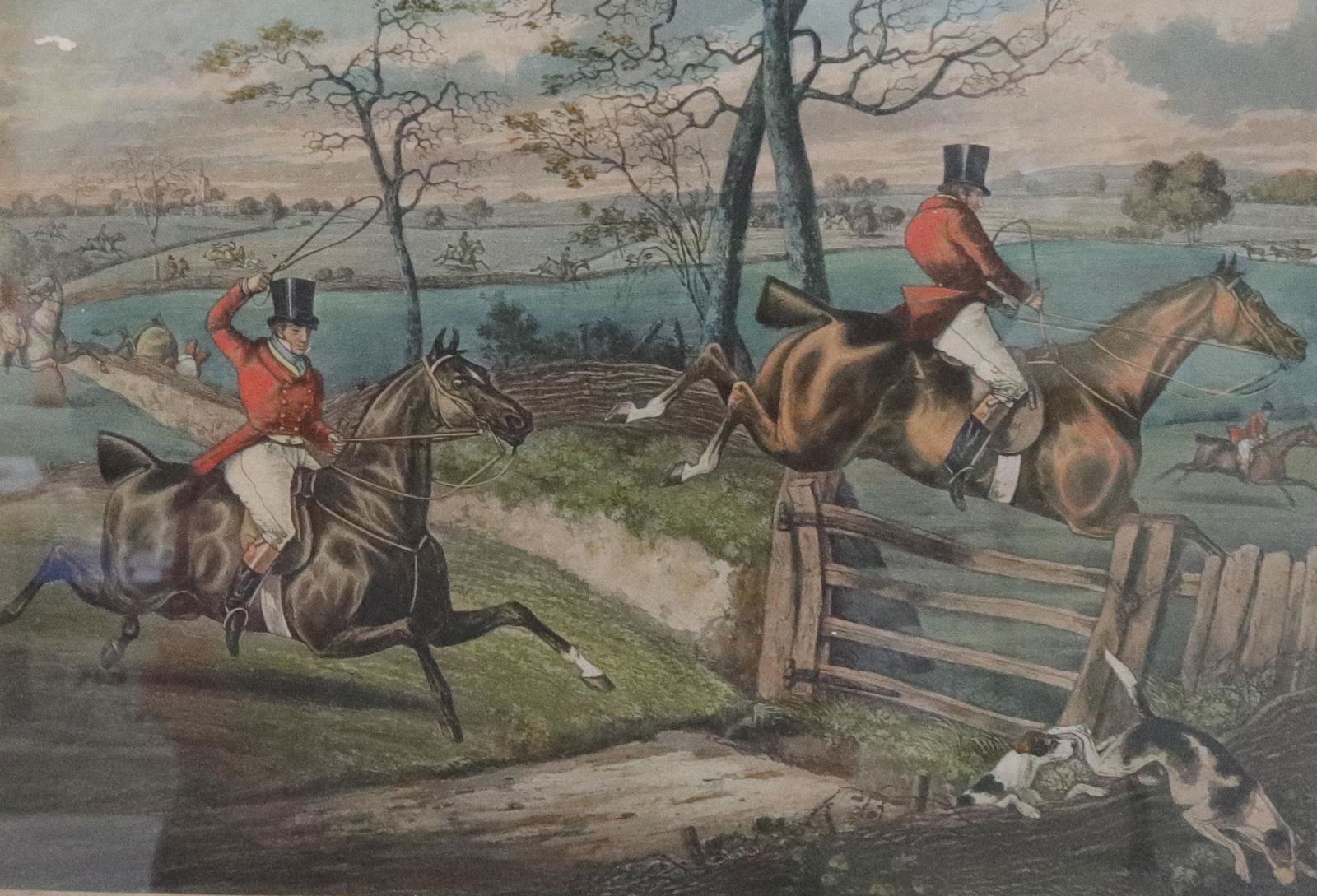 "FOX HUNTERS, IN FULL CRY" FRAMED PRINT (1 of 4)