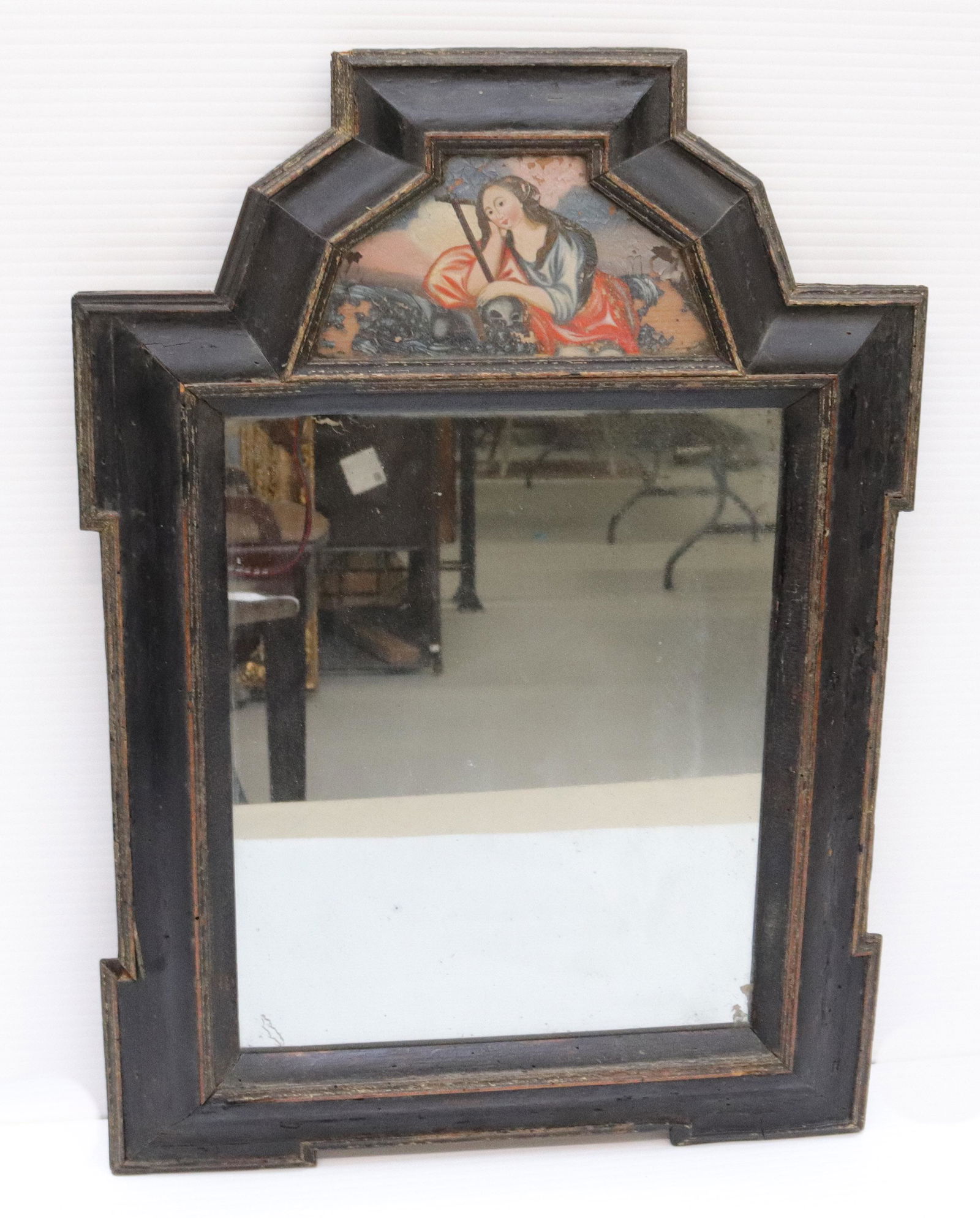 REVERSE PAINTED COURTING MIRROR (1 of 3)