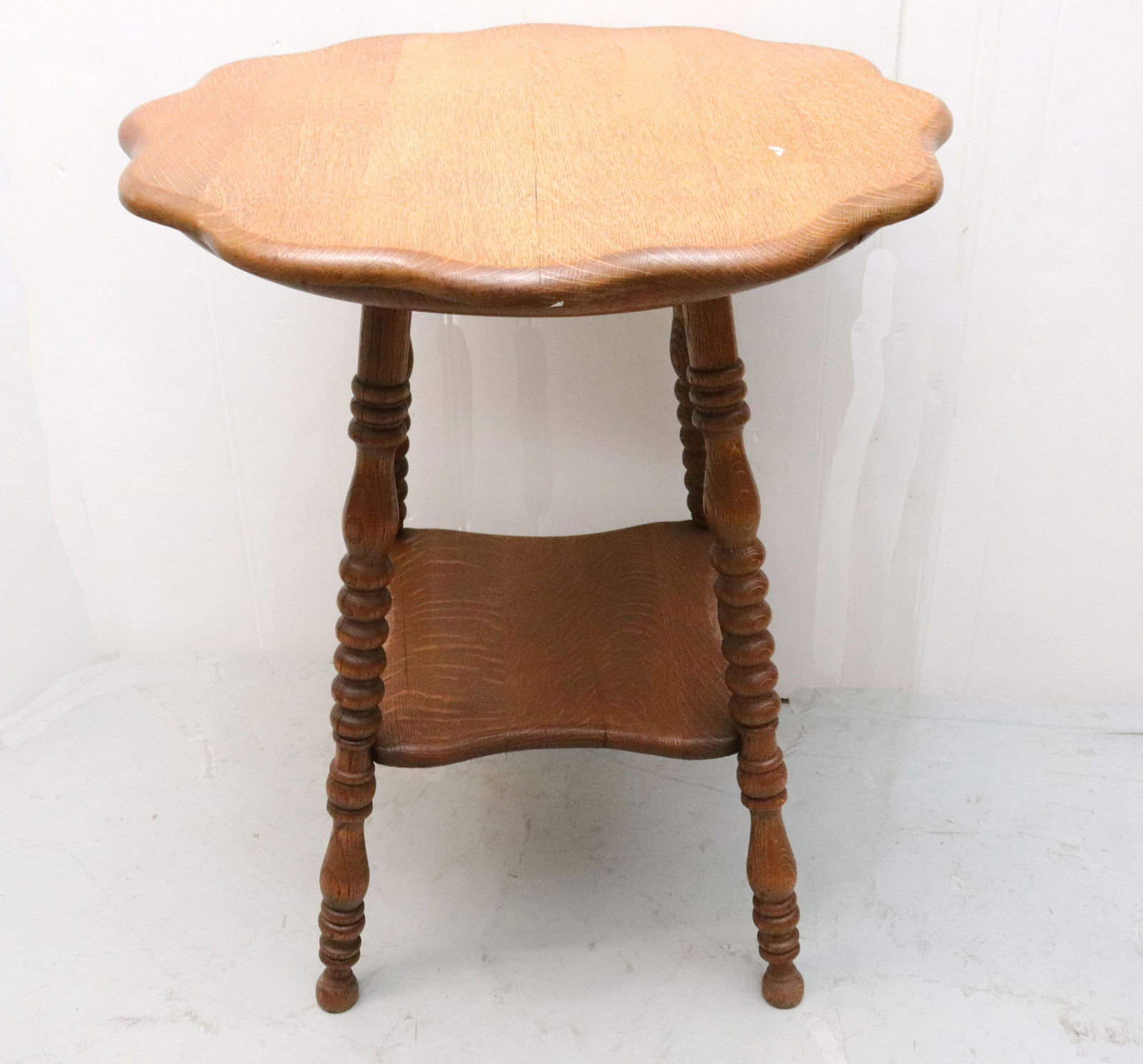 SCALLOPED TOP SIDE TABLE (1 of 1)