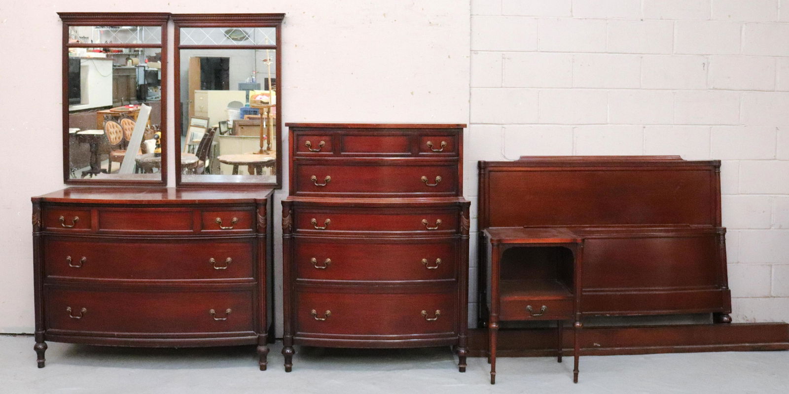 SIX-PIECE MAHOGANY BEDROOM SET (1 of 1)