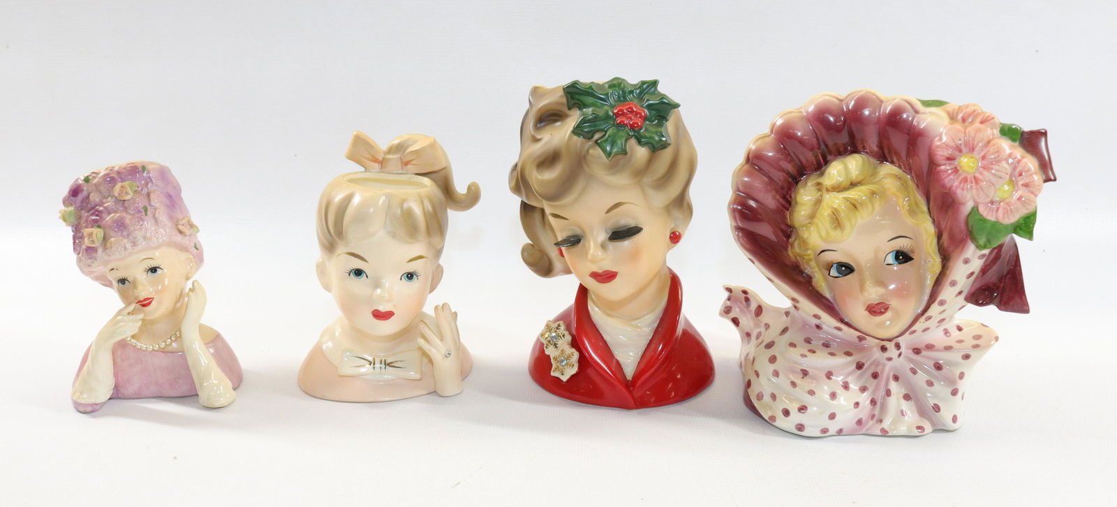 GROUP LOT OF HEAD VASES (1 of 3)