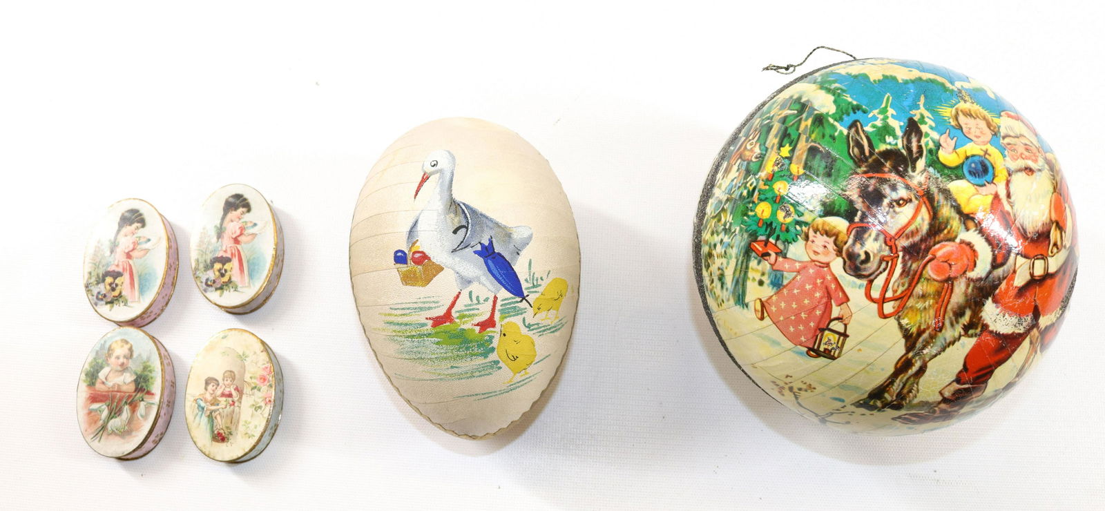 GROUP LOT OF HOLIDAY CANDY CONTAINERS (1 of 3)