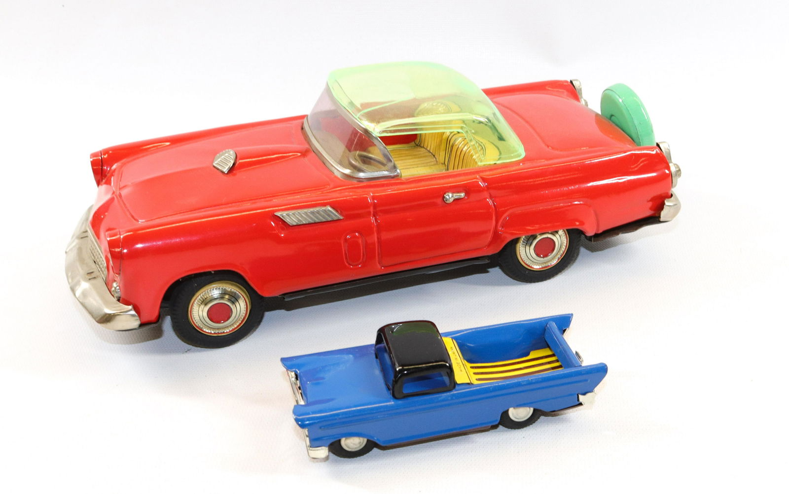 PAIR OF TIN FRICTION CARS (1 of 3)