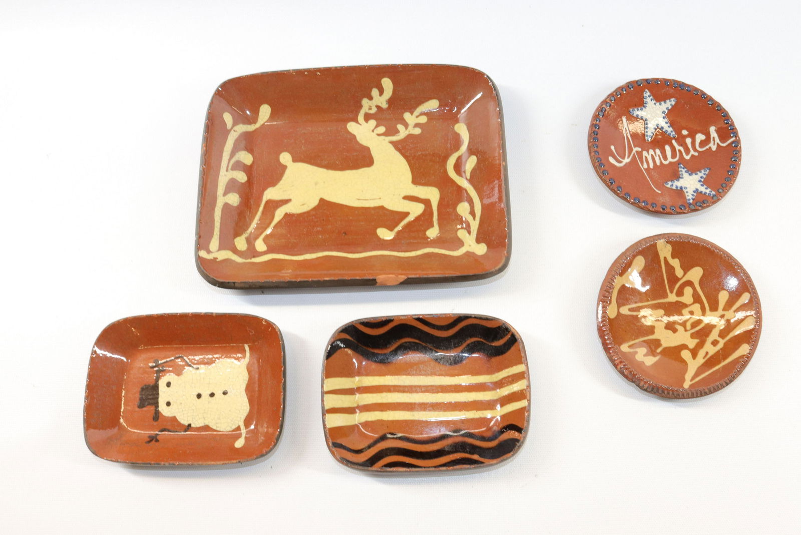 GROUP LOT OF TURTLECREEK POTTERS REDWARE (1 of 2)