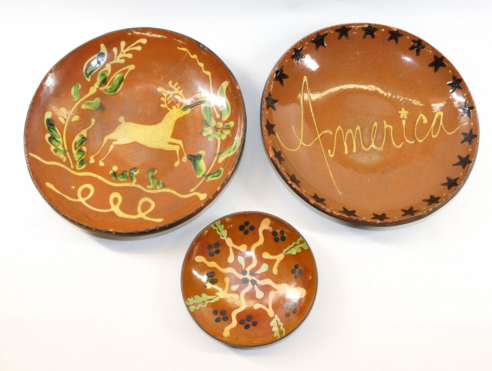 GROUP LOT OF TURTLECREEK POTTERS REDWARE (1 of 3)