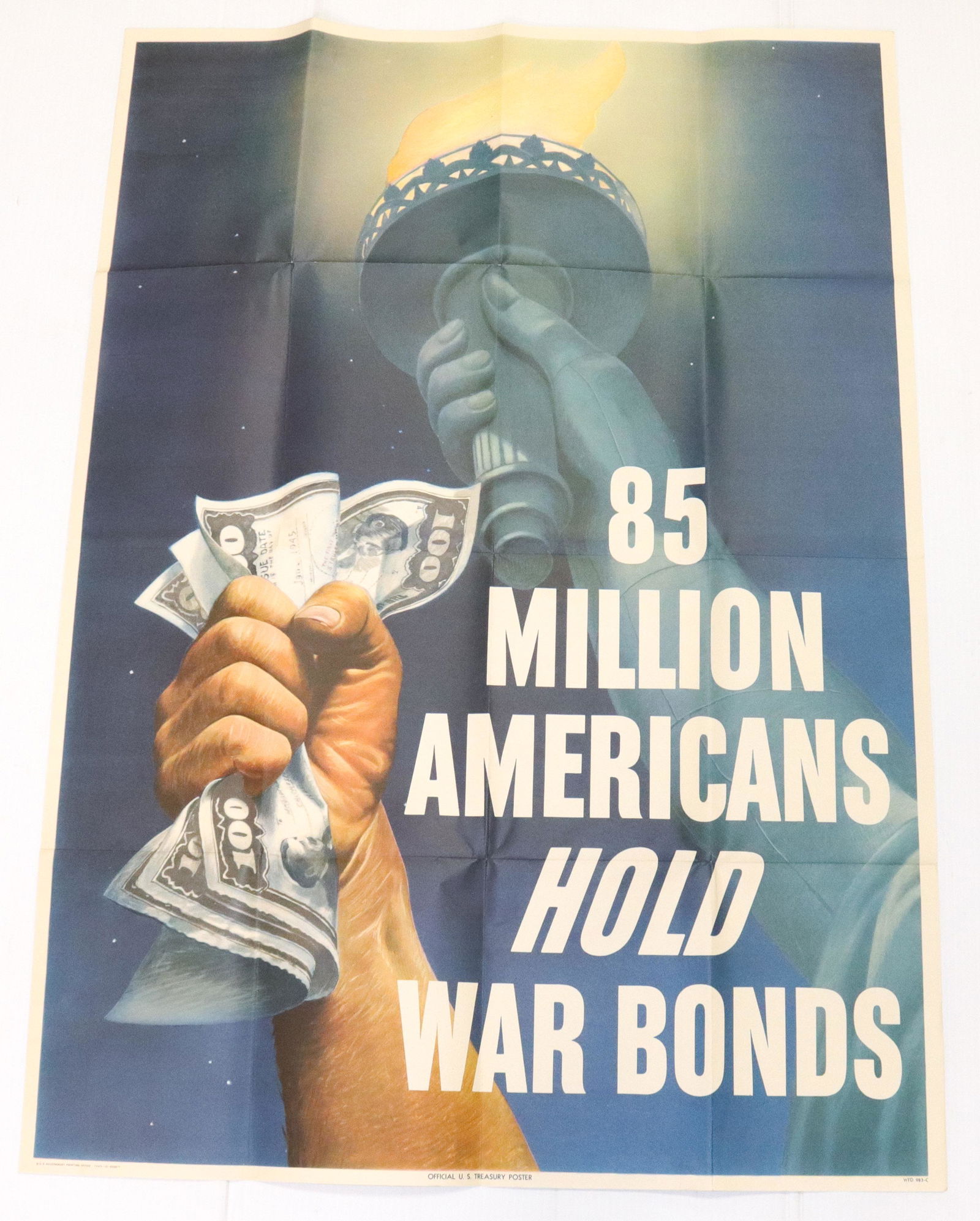VINTAGE WWII WAR BONDS POSTER (1 of 4)