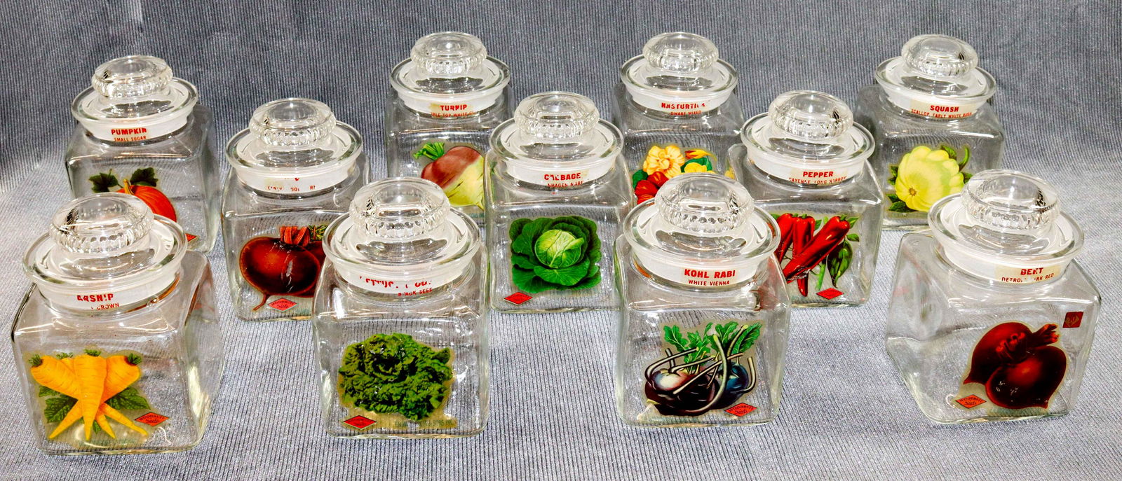 GROUP OF VINTAGE SEED JARS (1 of 5)