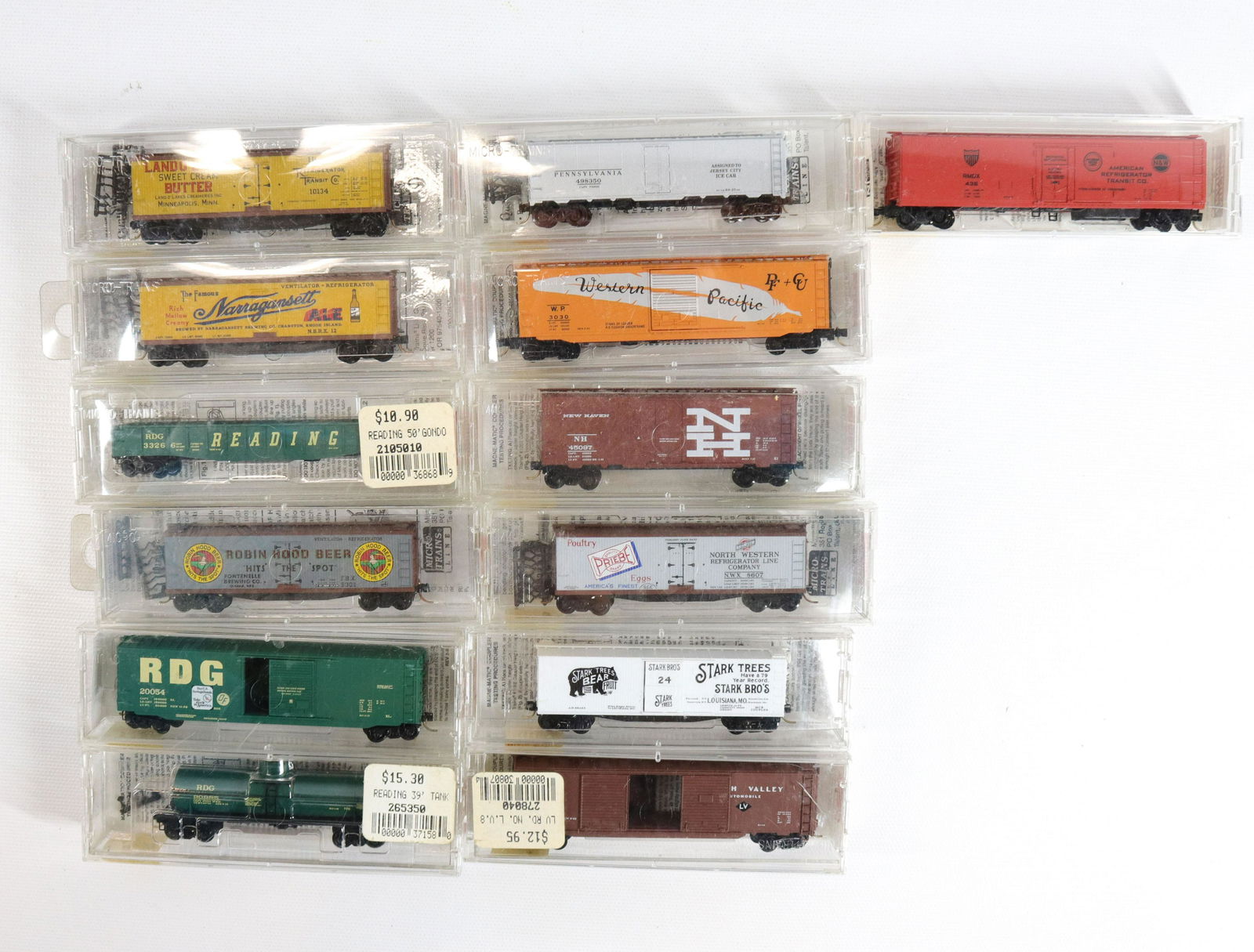 LOT OF N-SCALE MICRO-TRAINS LINE CARS (1 of 2)