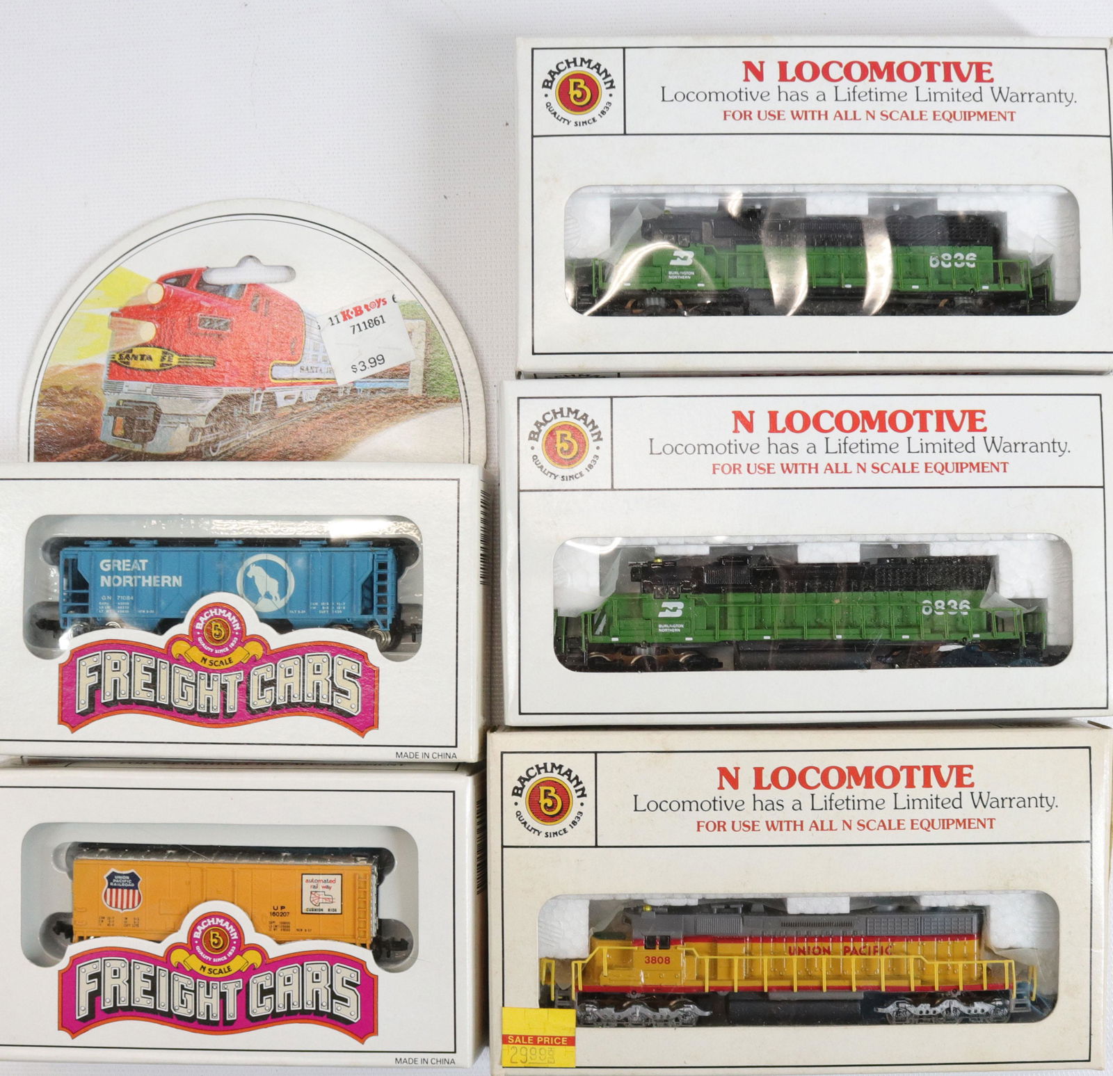 LOT OF BACHMANN N-SCALE TRAINS (1 of 2)