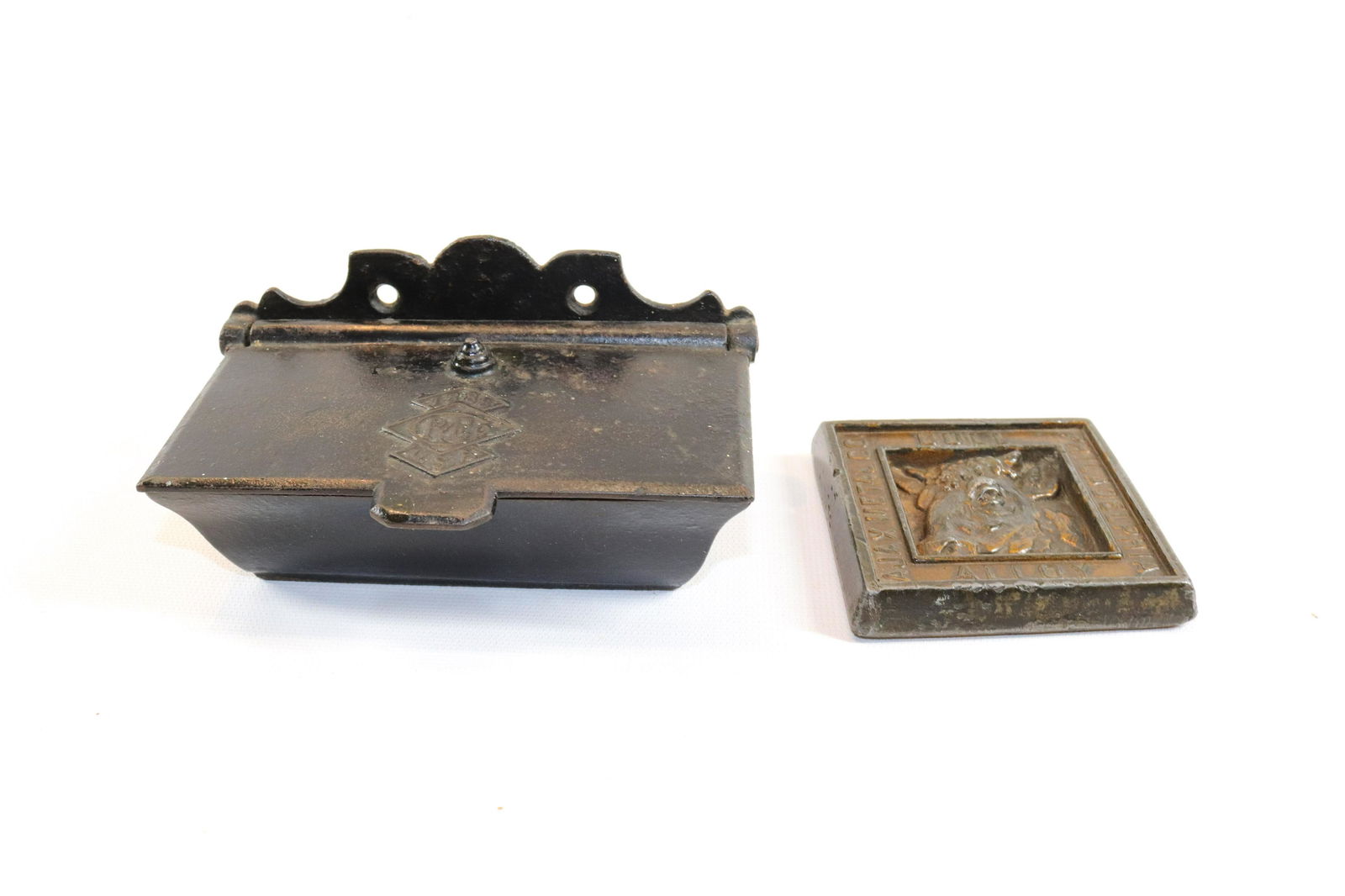 CREO IRON MATCH HOLDER AND ADVERTISING PAPERWEIGHT (1 of 5)