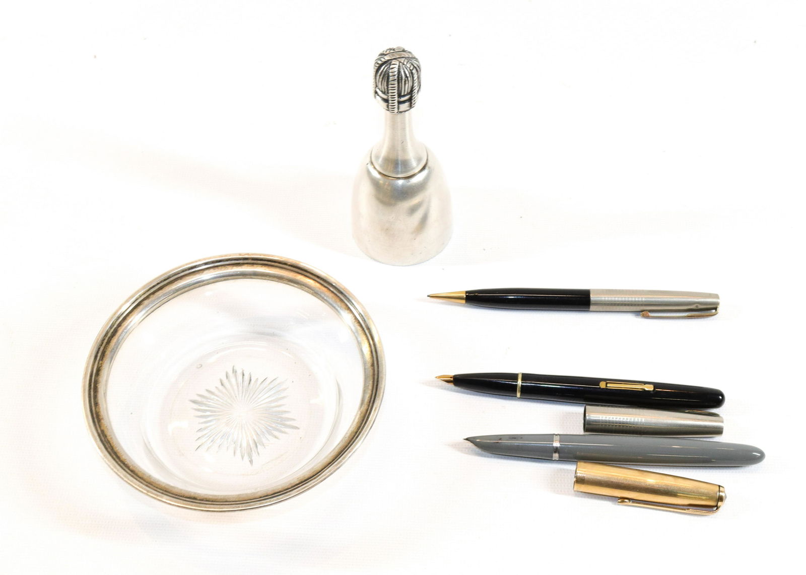 VINTAGE PENS, STERLING TRIMMED BOWL AND MORE (1 of 3)