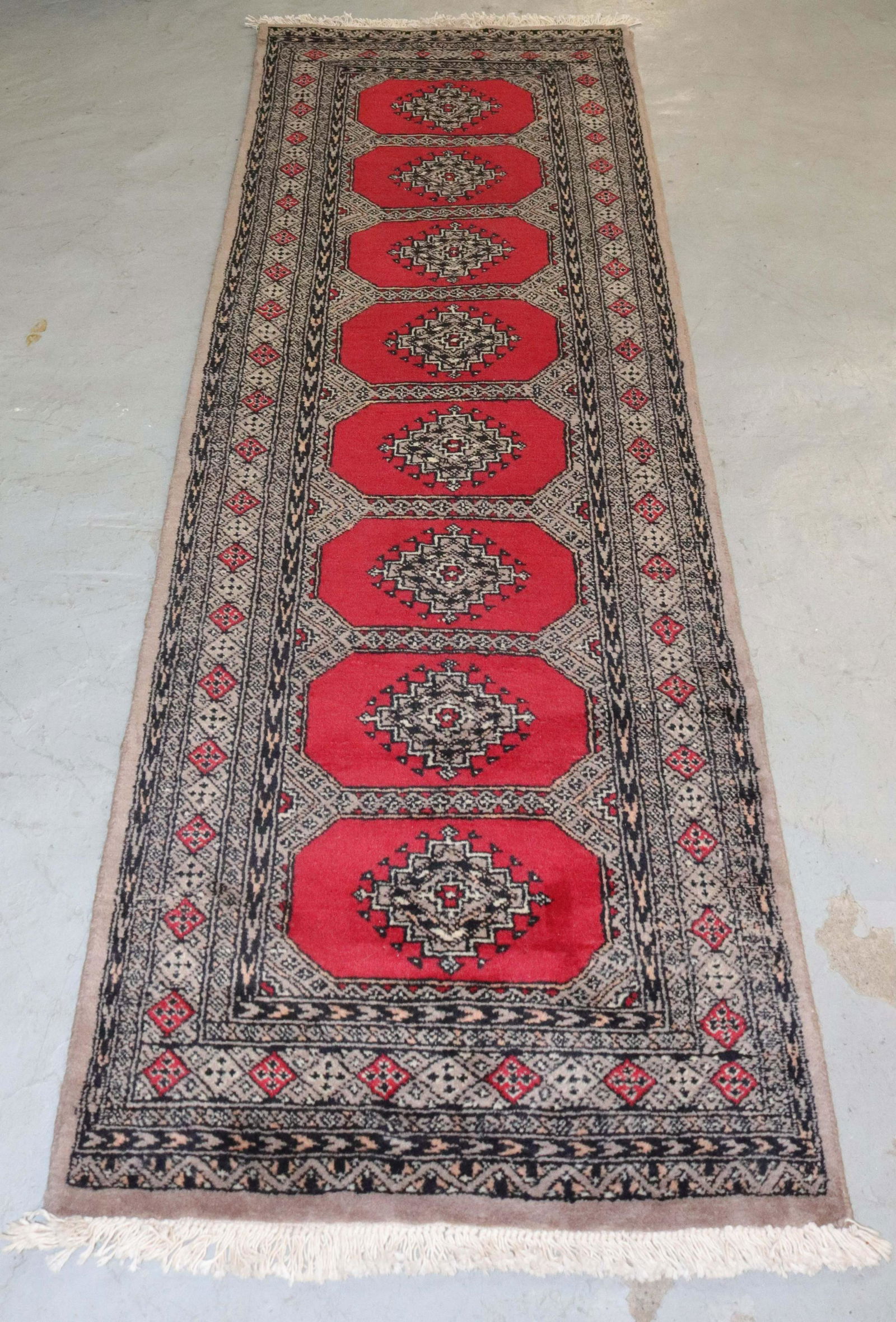 VINTAGE BOKHARA RUNNER RUG (1 of 3)