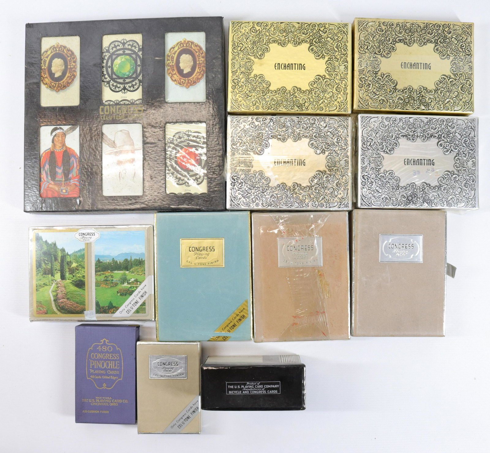 GROUP LOT OF VINTAGE PLAYING CARDS (1 of 2)