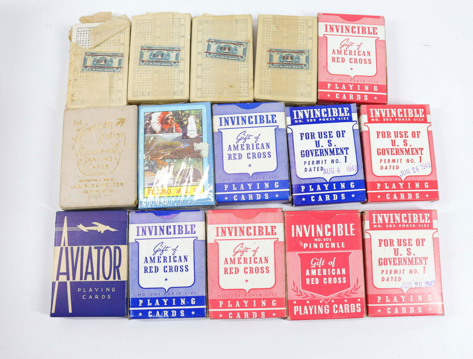 GROUP LOT OF VINTAGE PLAYING CARDS (1 of 2)