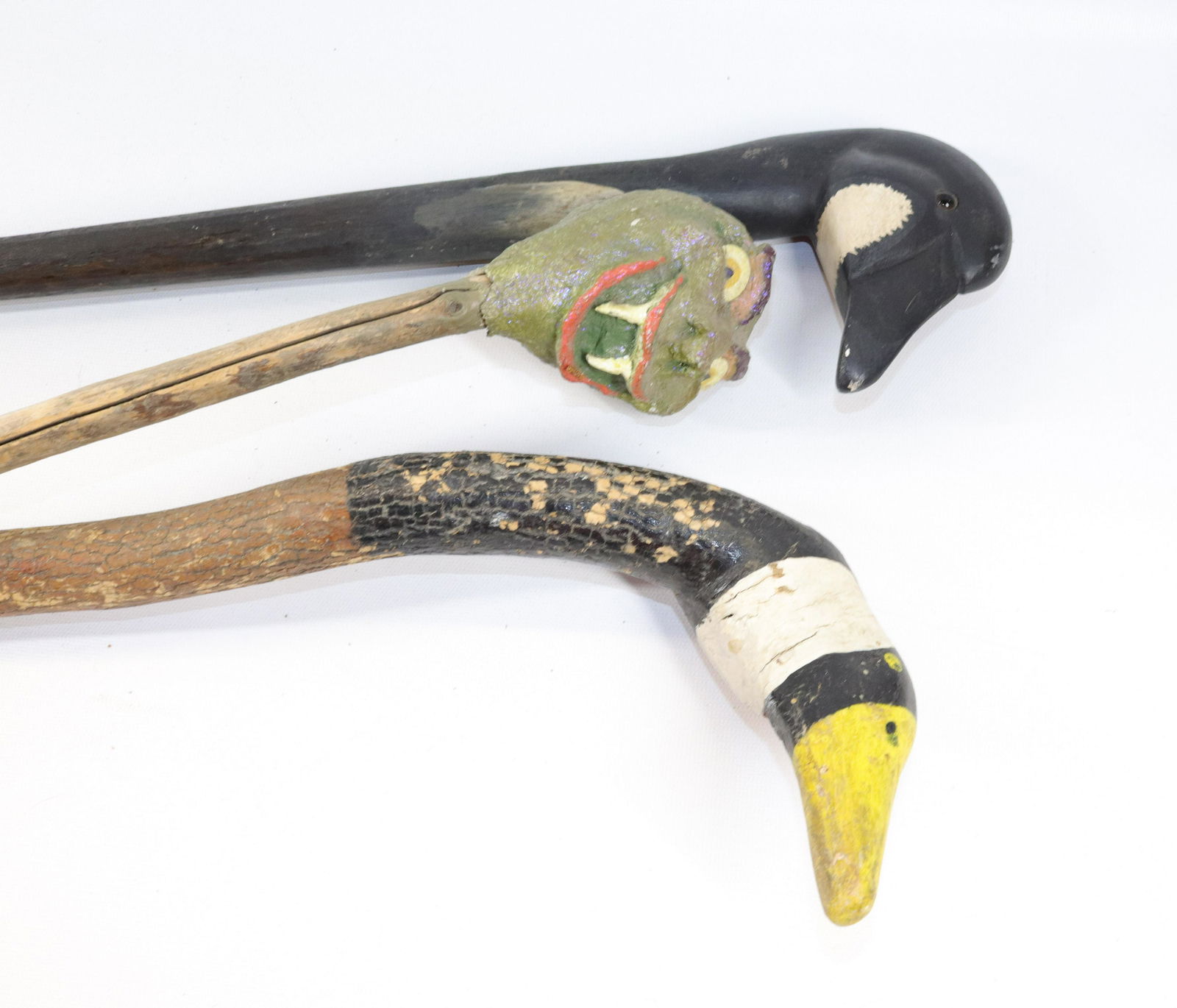 GROUP LOT THREE WOODEN CANES (1 of 3)