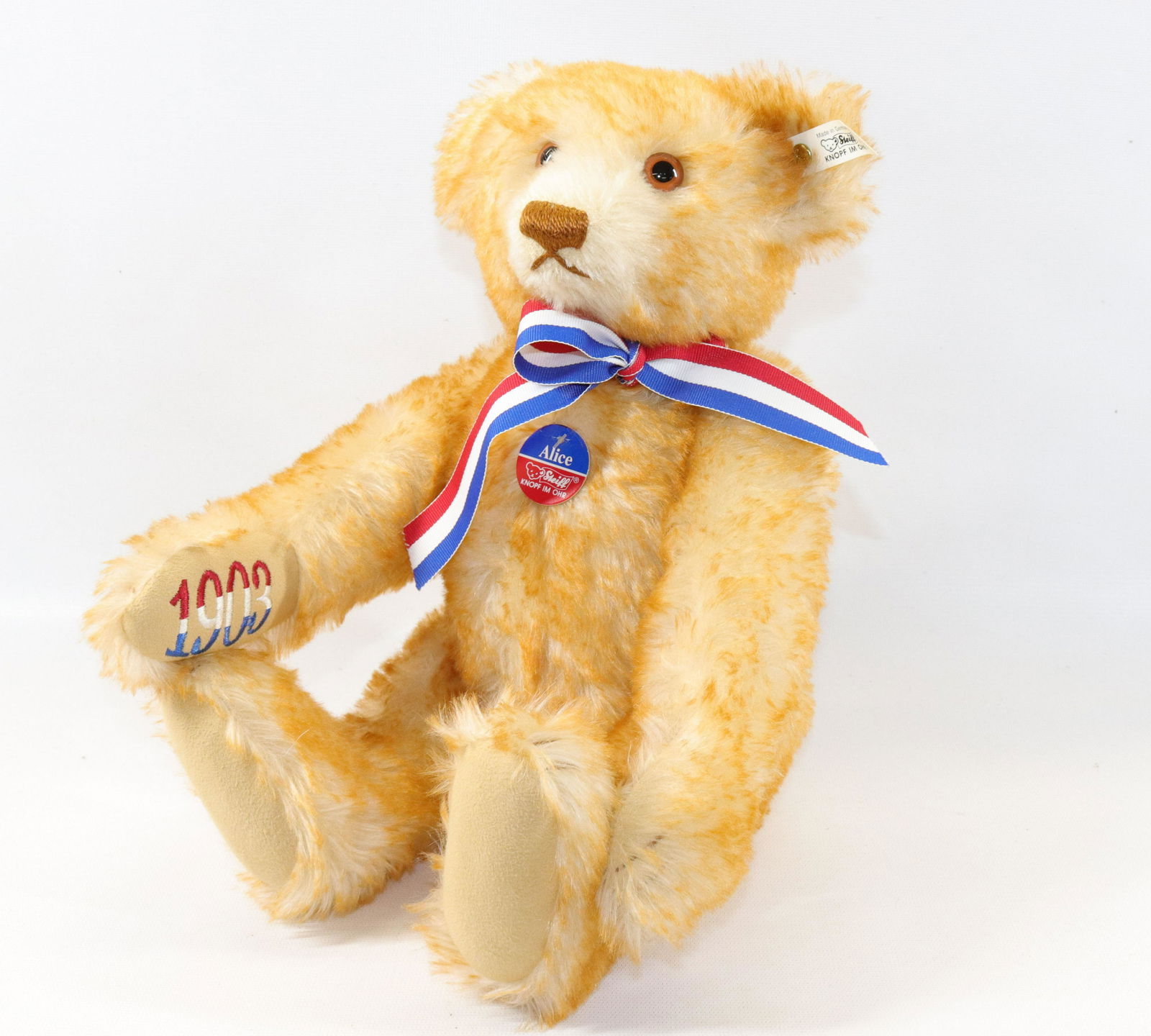 STEIFF 1993 ALICE GROWLER TEDDY BEAR (1 of 3)