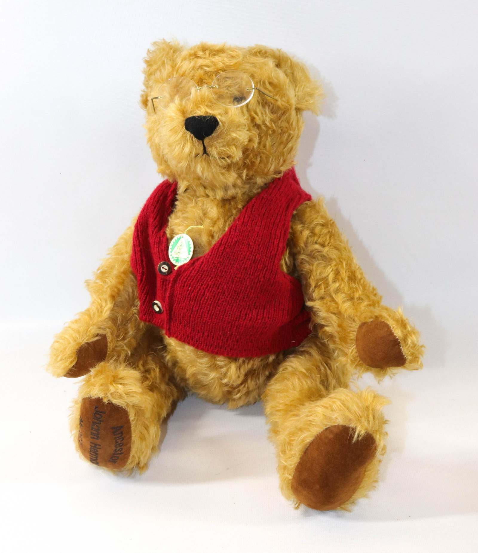 HERMANN GROWLER JOINTED BEAR: ANCESTOR JOHANN HERMANN NR.263 Size 16" H