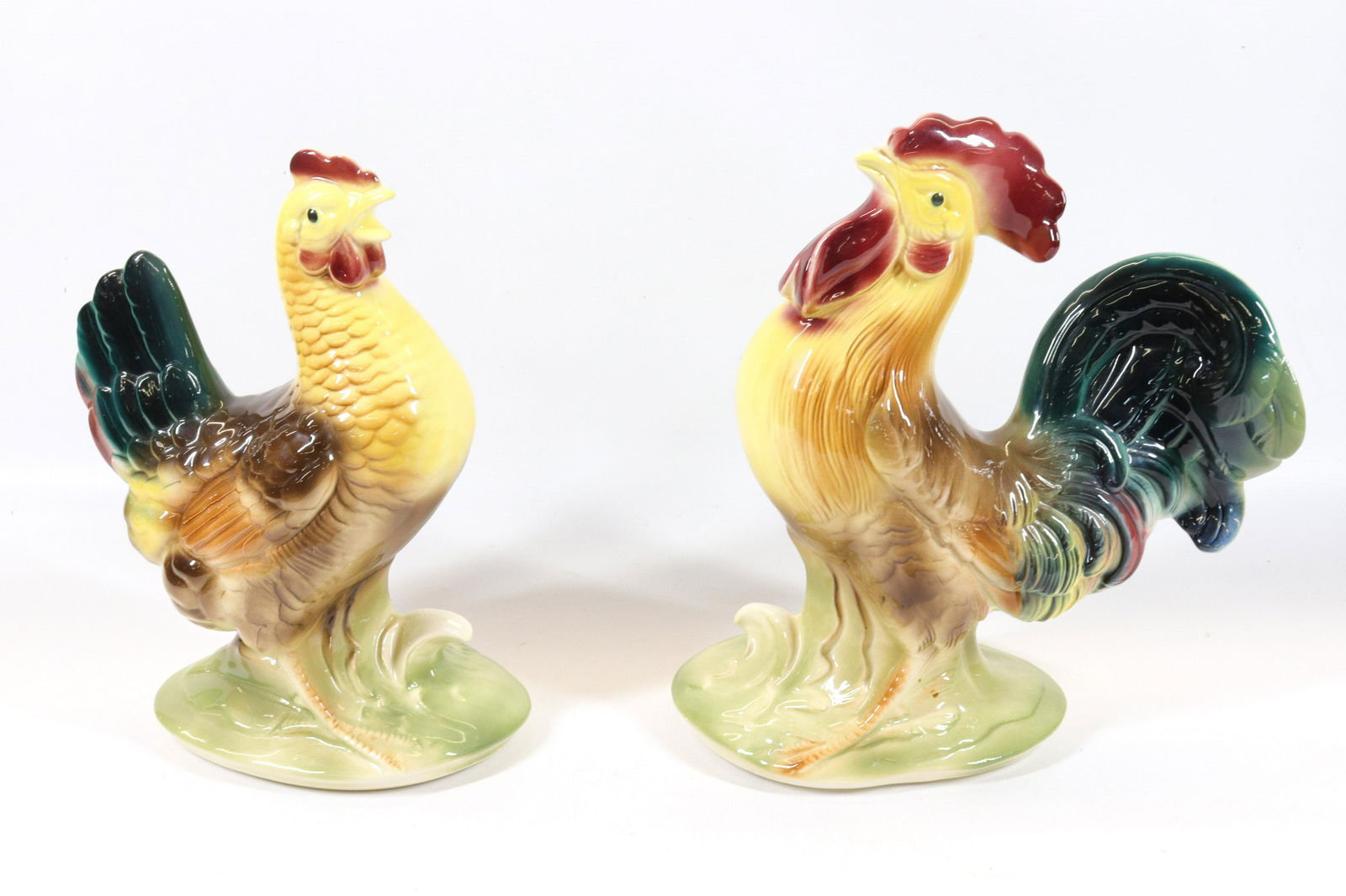 CERAMIC ROOSTER AND CHICKEN (1 of 3)