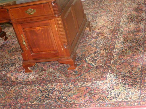 8'8" X 10'6" KIRMAN PATTERN KARASTAN CARPET - SOME