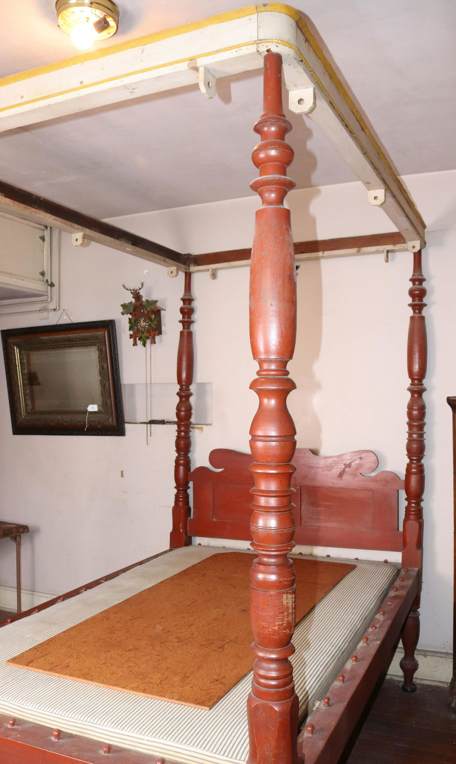 19TH C. CANOPY ROPE BED (1 of 5)