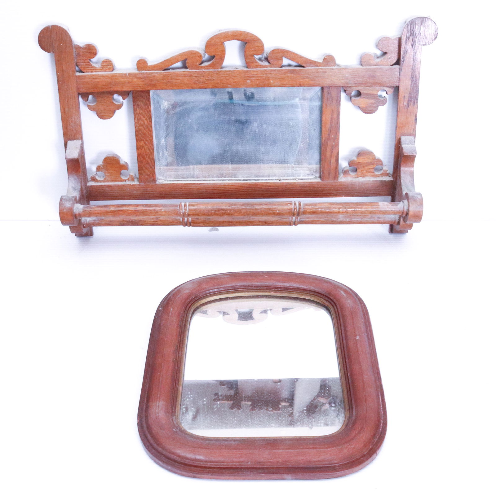 PAIR OF BATHROOM MIRRORS (1 of 2)