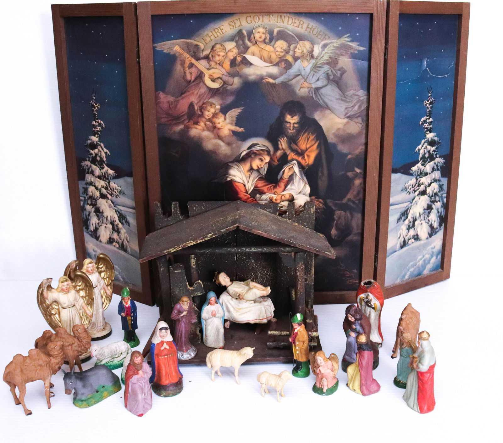VINTAGE GERMAN NATIVITY SCENE (1 of 7)