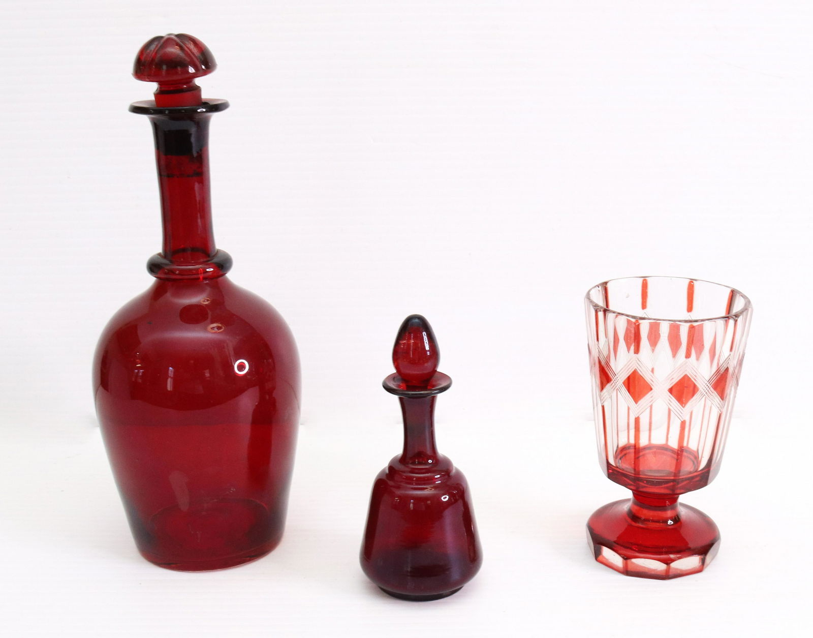 GROUP LOT OF RUBY GLASS (1 of 4)