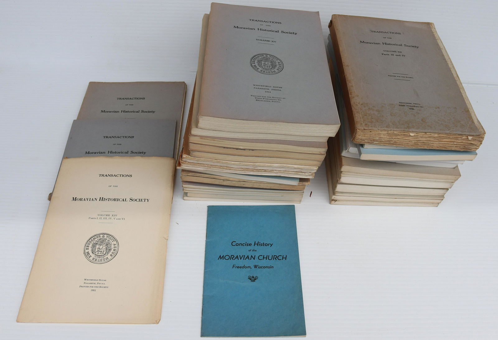 LOT OF MORAVIAN BOOKS (1 of 1)