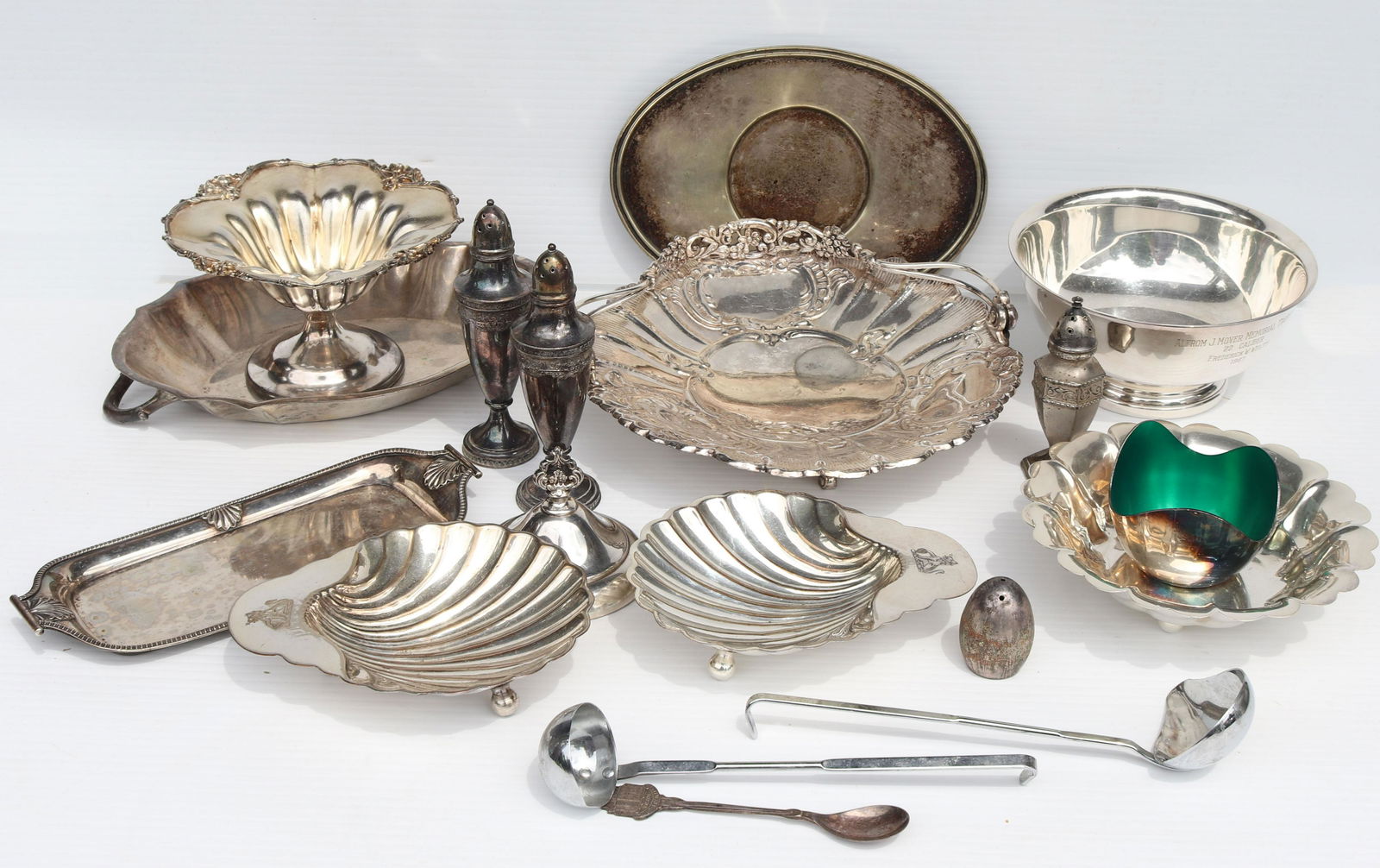 ANTIQUE SILVER PLATE LOT (1 of 3)