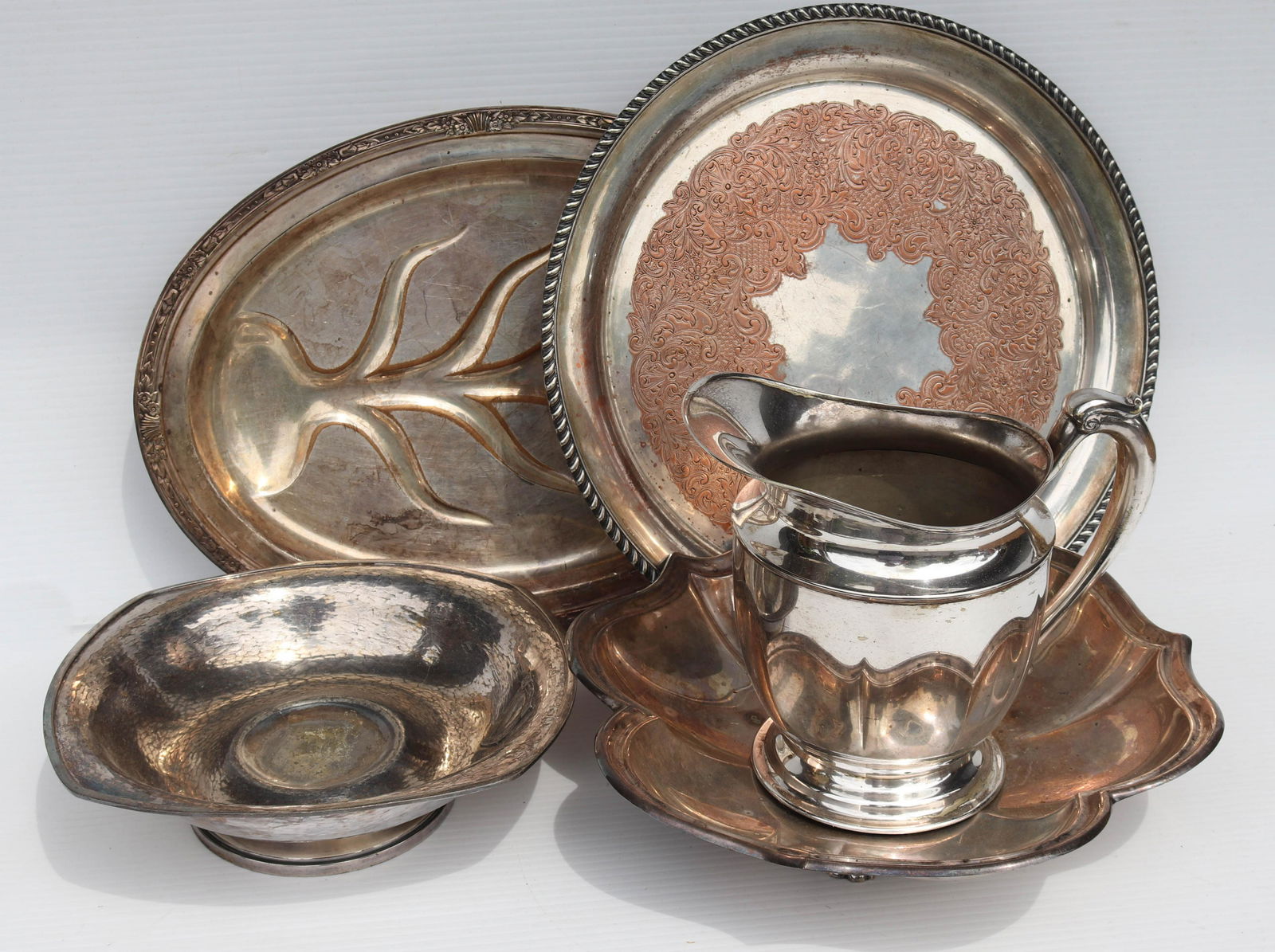 ANTIQUE SILVER PLATE LOT (1 of 2)