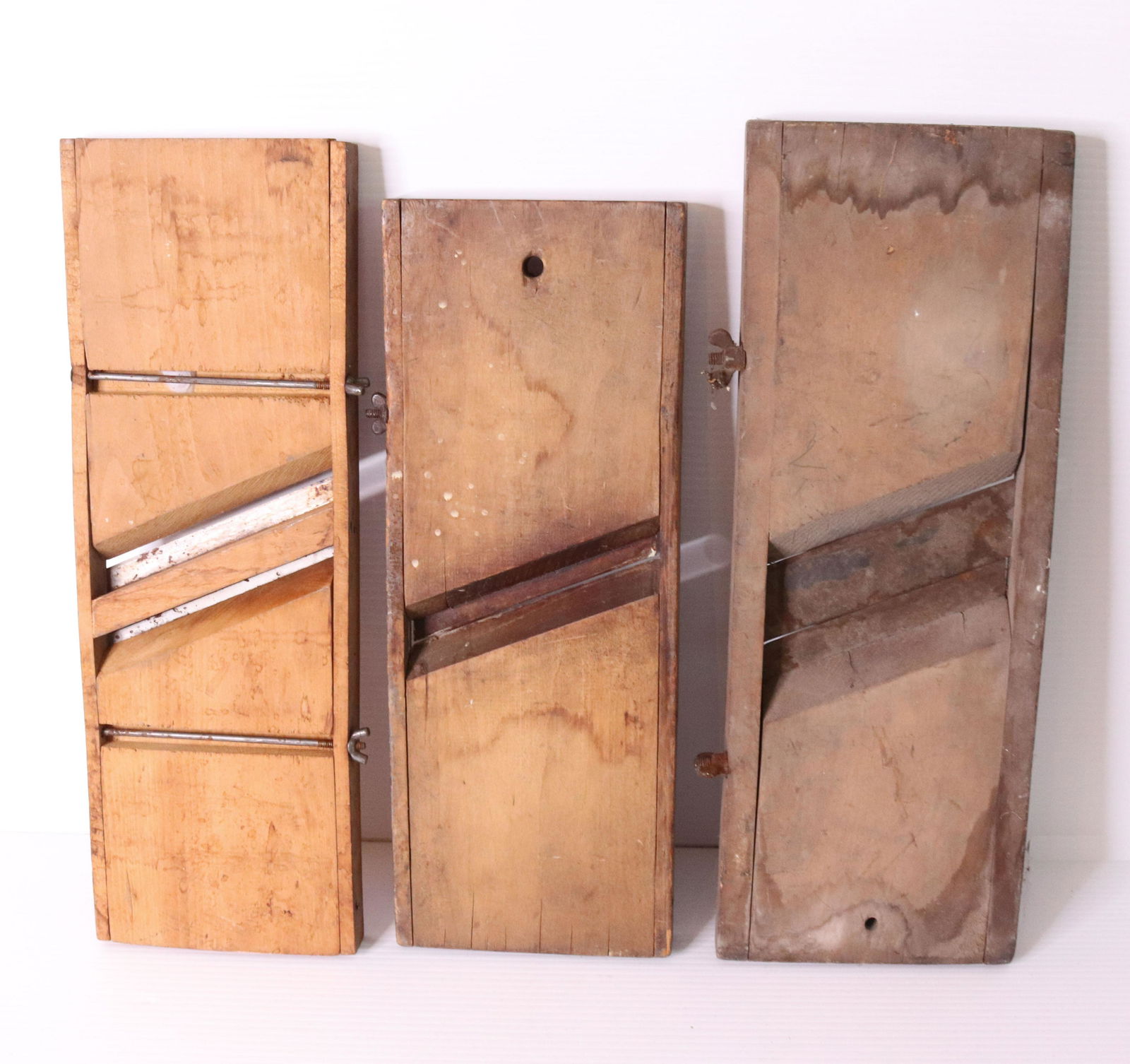 (3) WOODEN SLAW CUTTERS (1 of 2)