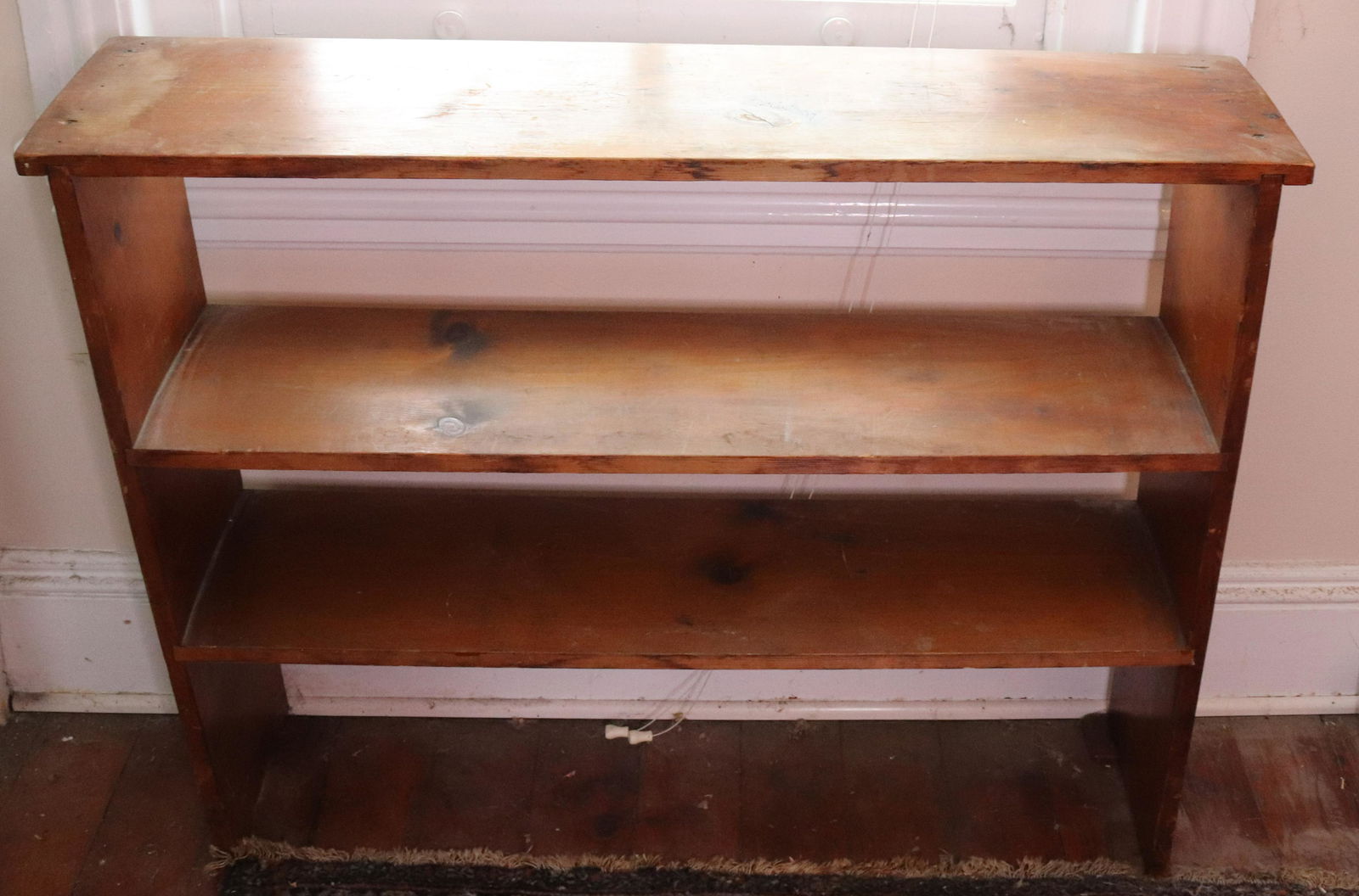 HOMEMADE WOODEN DISPLAY SHELF (1 of 4)