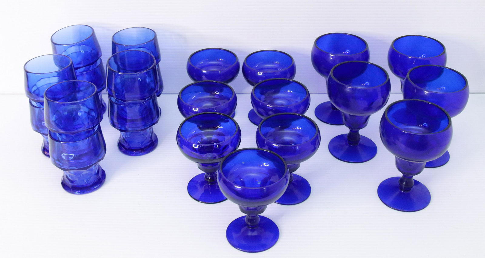 GROUP LOT OF COBALT BLUE GLASSWARE (1 of 1)