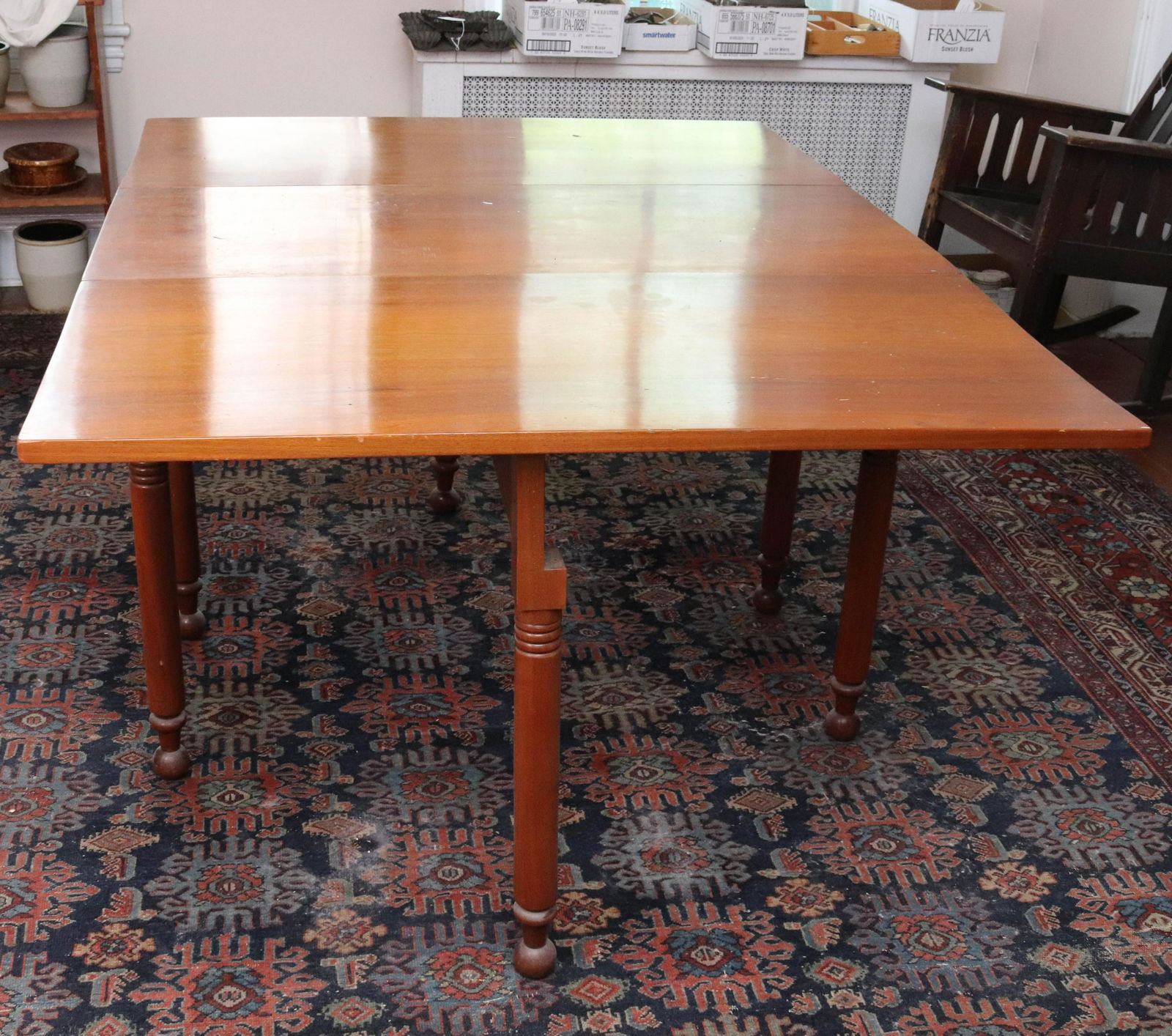 19TH C. DROP LEAF TABLE (1 of 5)