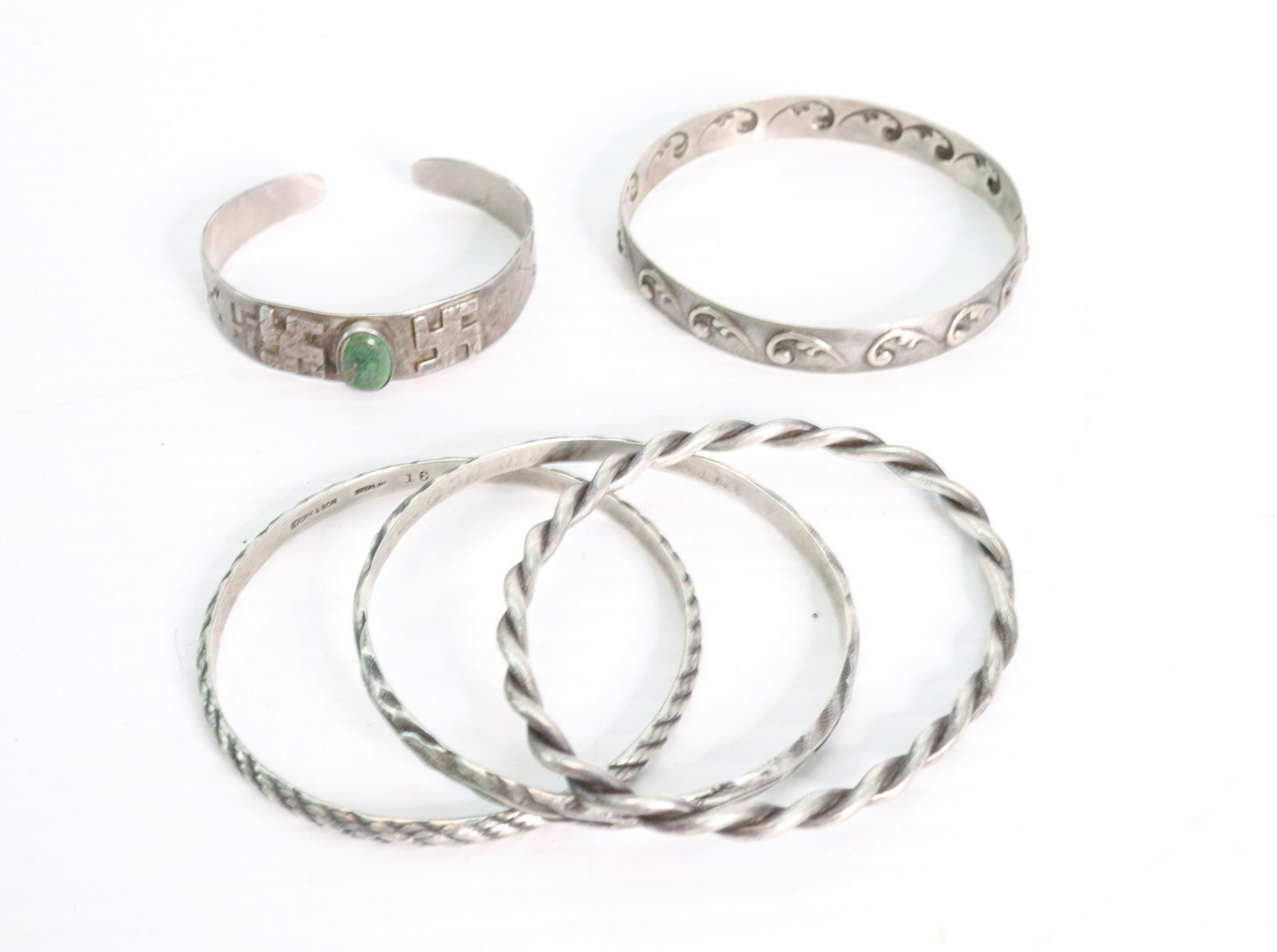 VINTAGE SILVER BRACELETS (1 of 2)