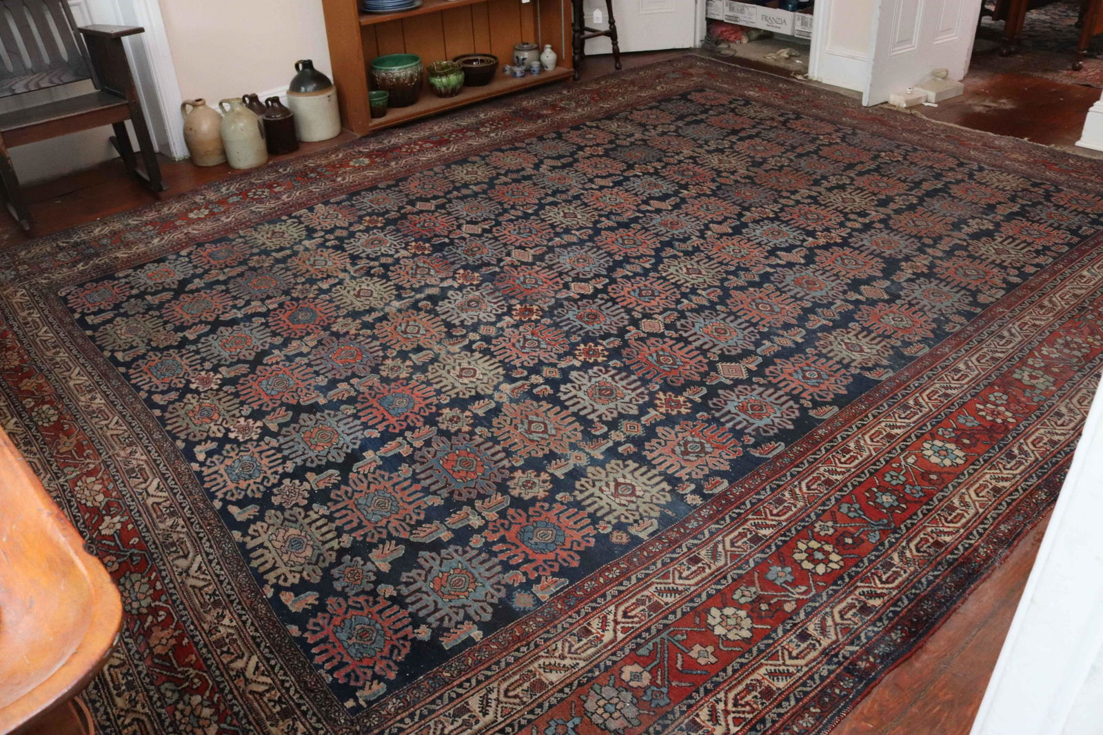 ANTIQUE ROOM SIZE ORIENTAL RUG (1 of 7)