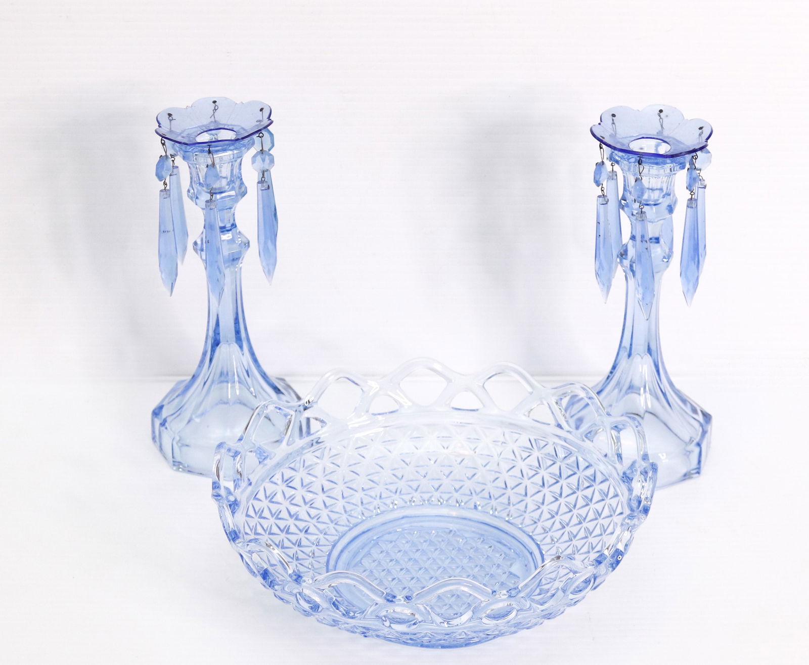 BLUE BELMONT GLASS LOT (1 of 2)