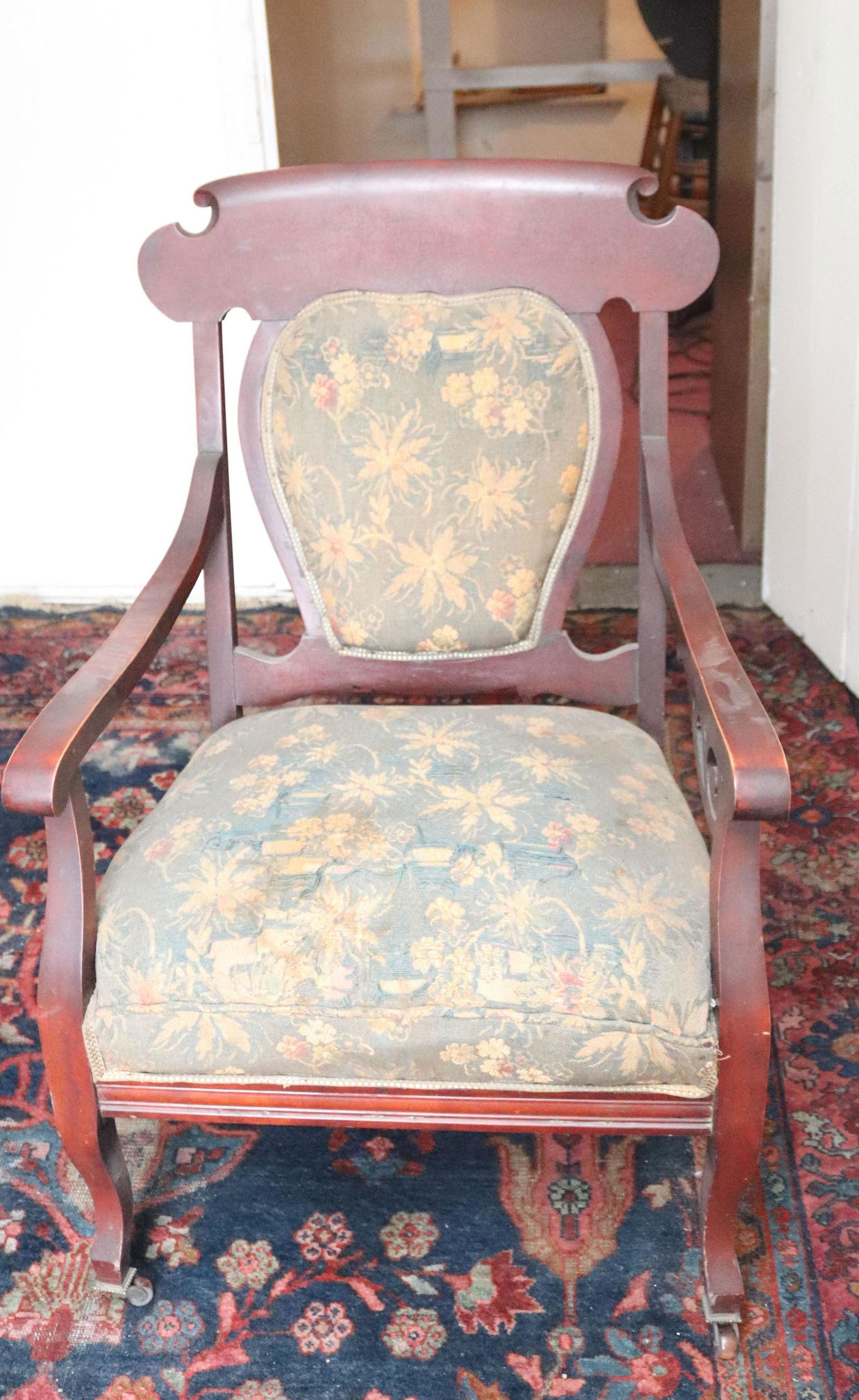 VICTORIAN WALNUT CHAIR (1 of 2)