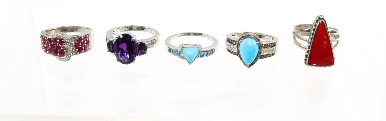 CONTEMPORARY STERLING SILVER JEWELRY RING LOT (1 of 2)