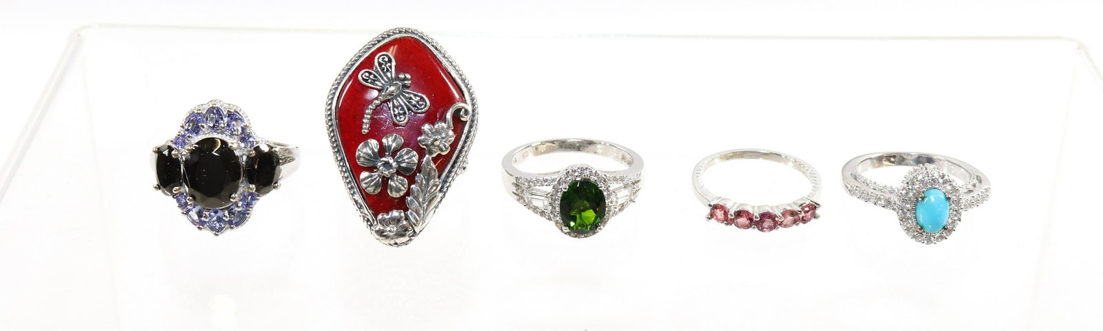 CONTEMPORARY STERLING SILVER JEWELRY RING LOT (1 of 2)