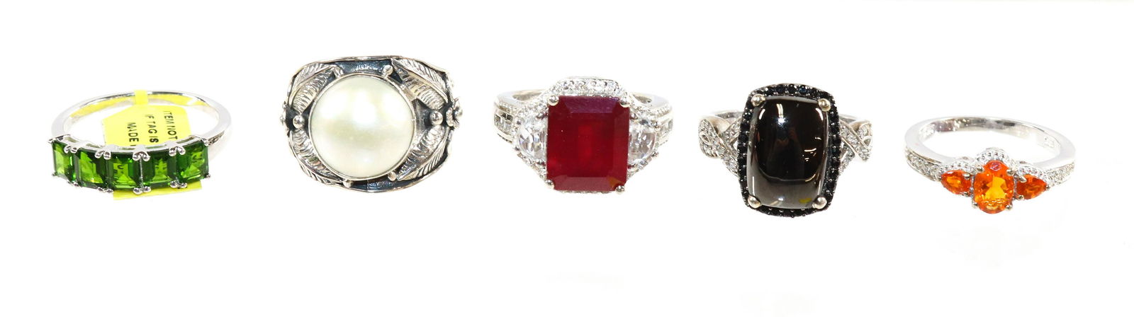 CONTEMPORARY STERLING SILVER RING LOT (1 of 2)