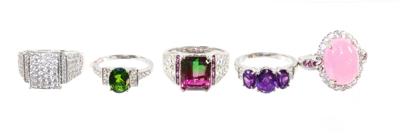 CONTEMPORARY STERLING SILVER RING LOT (1 of 2)