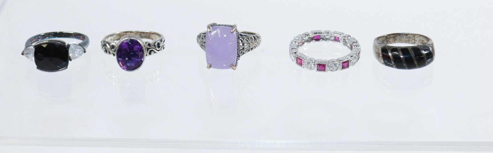 CONTEMPORARY STERLING SILVER RING LOT (1 of 2)