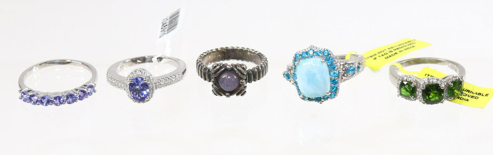 CONTEMPORARY STERLING SILVER RING LOT (1 of 2)