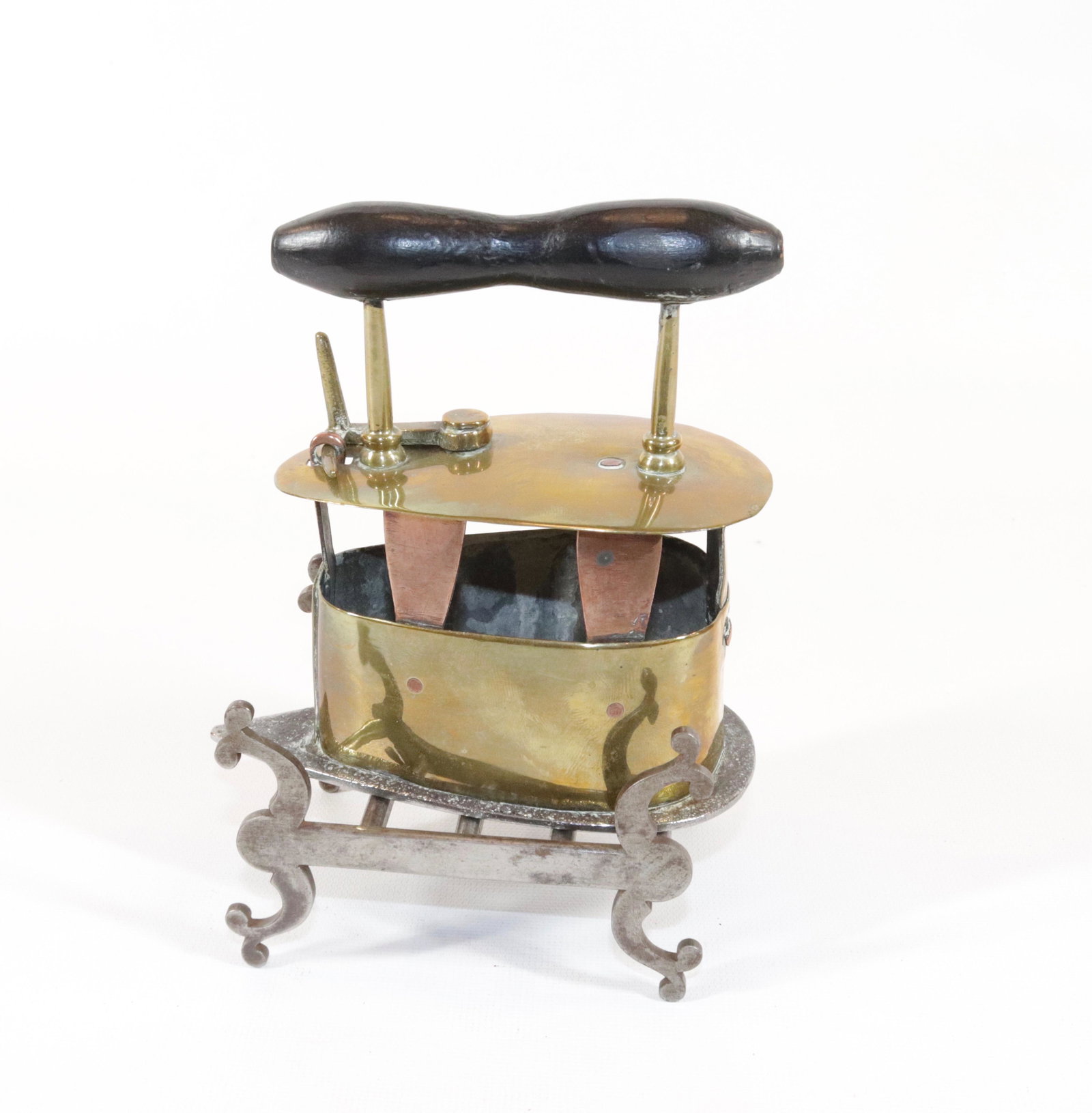Brass and Copper Small Size Charcoal Iron (1 of 4)